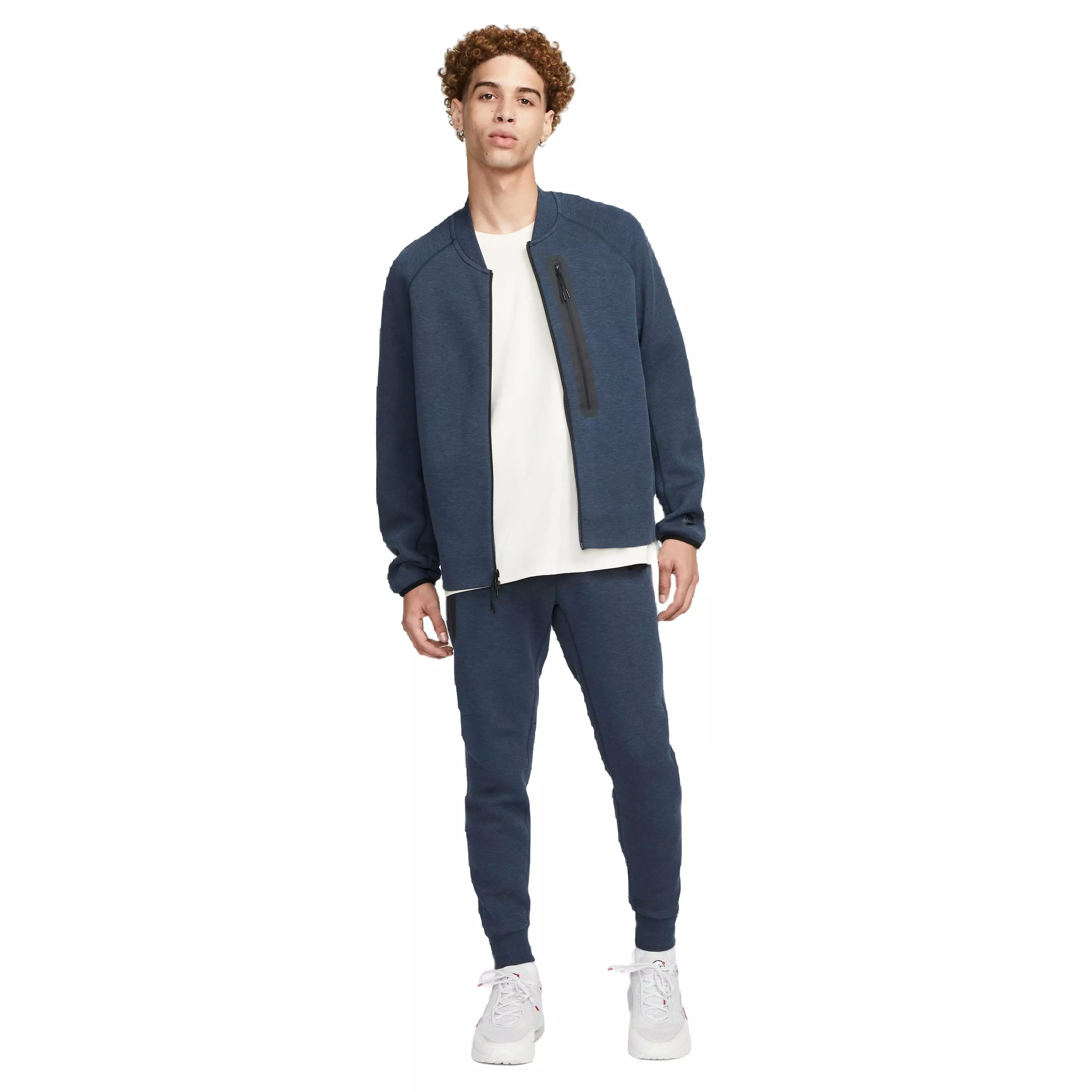 Nike Men's Tech Fleece Slim Fit Joggers-Navy - NAVY