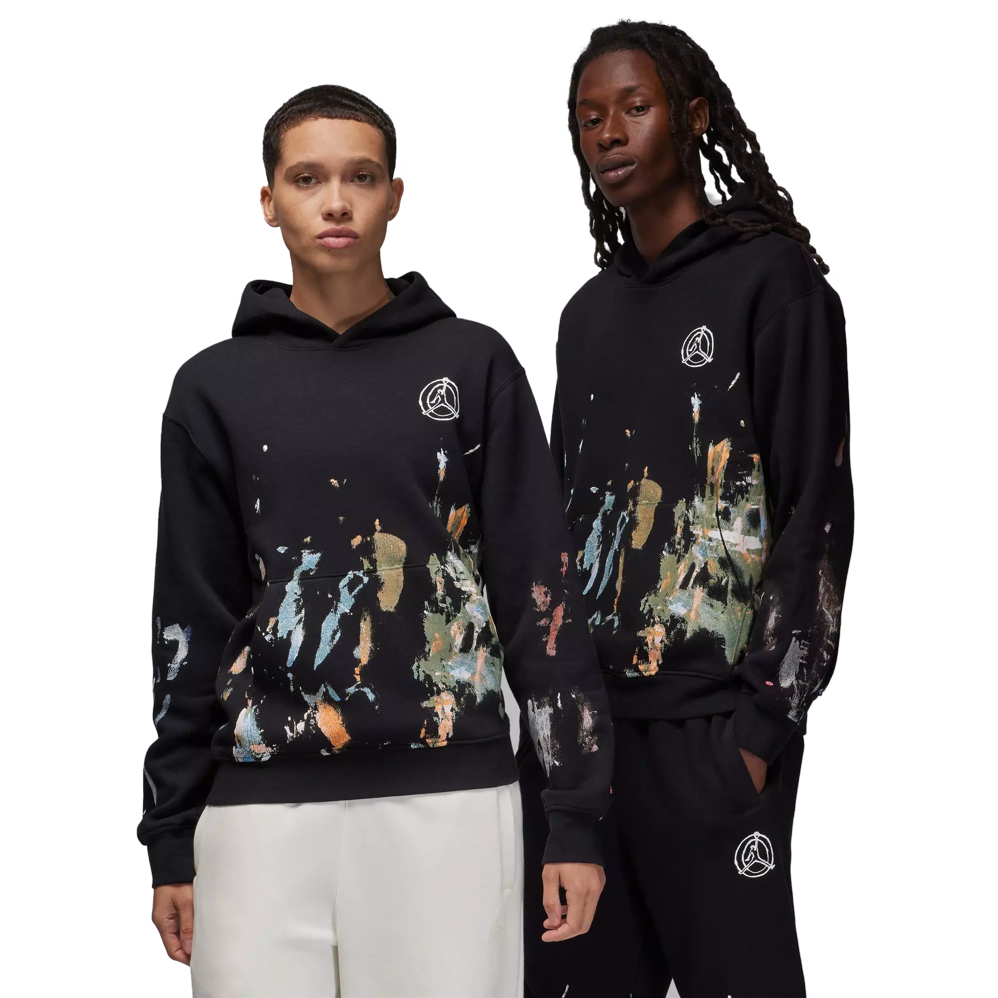 Jordan Men's Flight Artist Series by Jammie Holmes Pullover Hoodie - BLACK