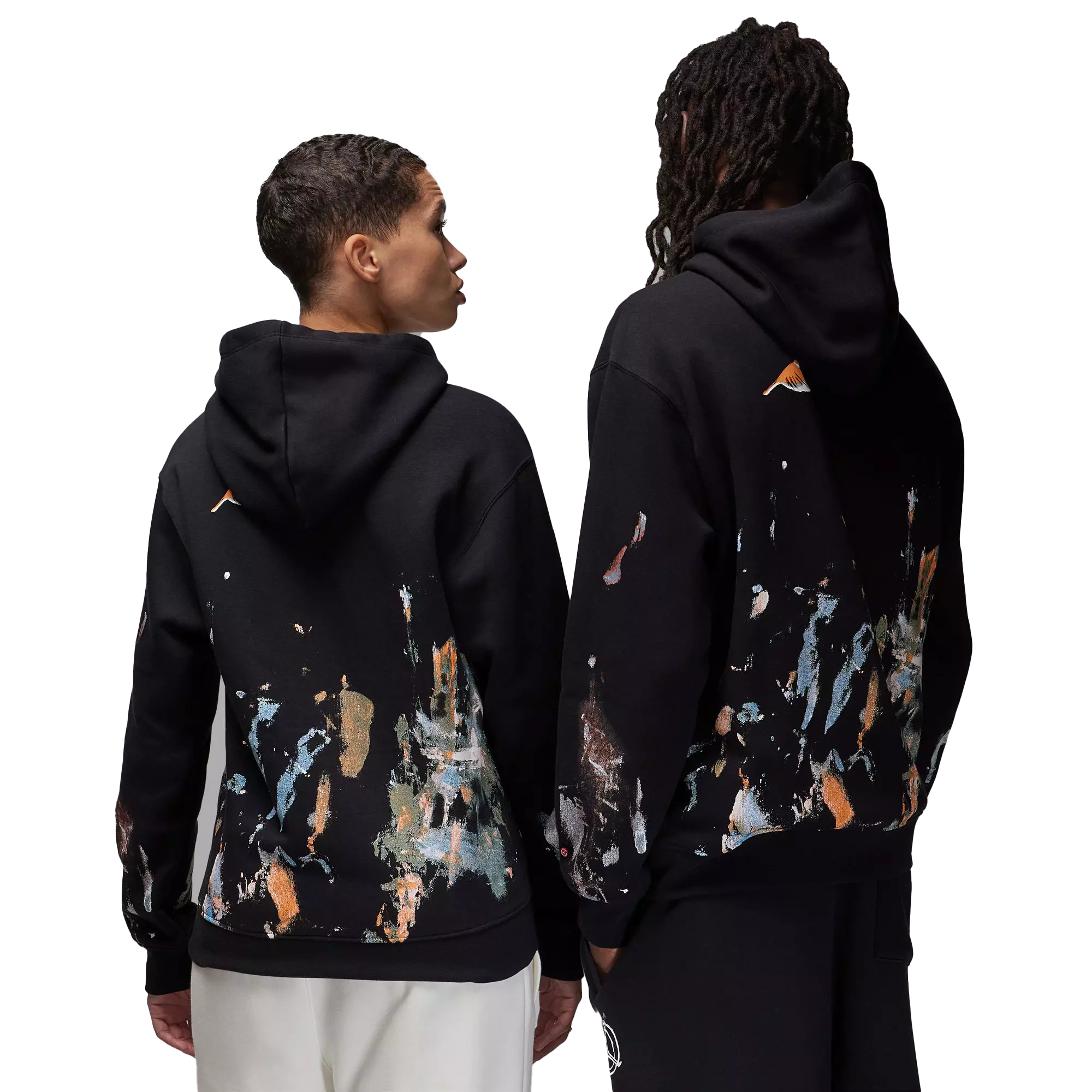 Jordan Men's Flight Artist Series by Jammie Holmes Pullover Hoodie - BLACK