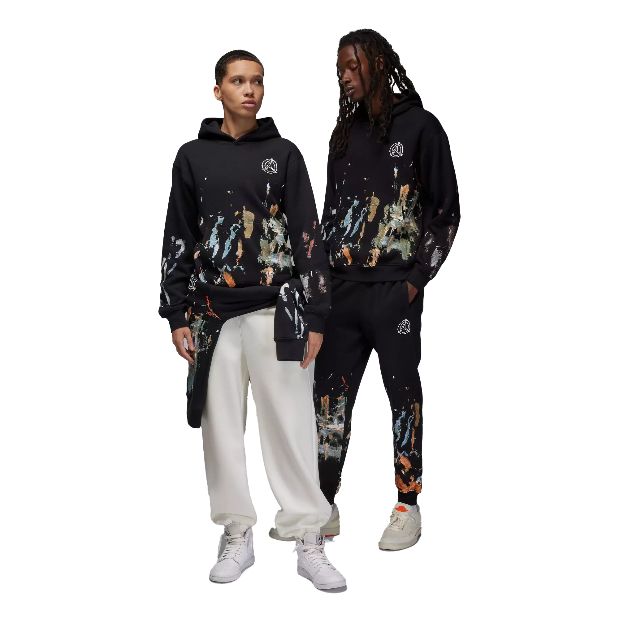 Jordan Men's Flight Artist Series by Jammie Holmes Pullover Hoodie - BLACK