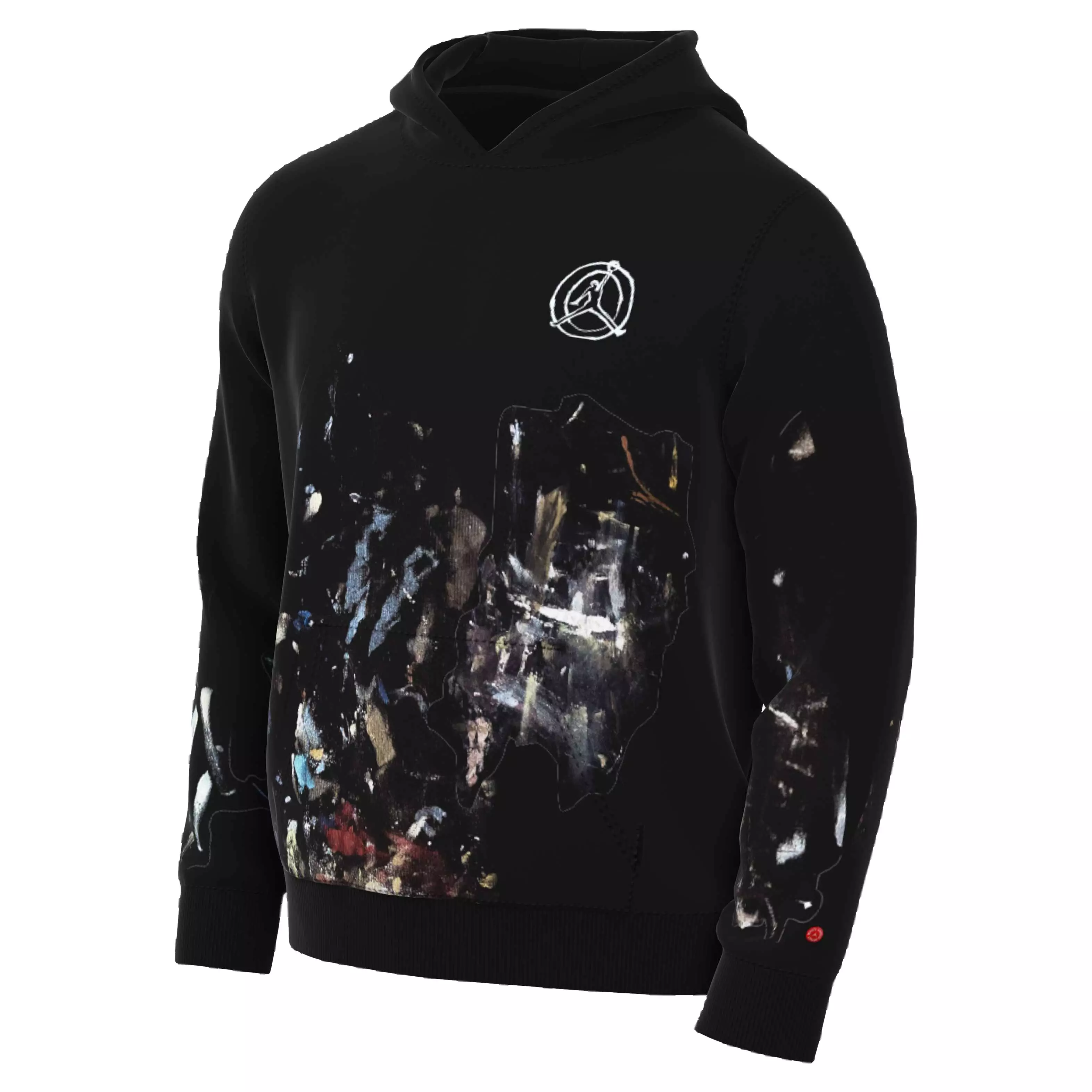 Jordan Men's Flight Artist Series by Jammie Holmes Pullover Hoodie - BLACK