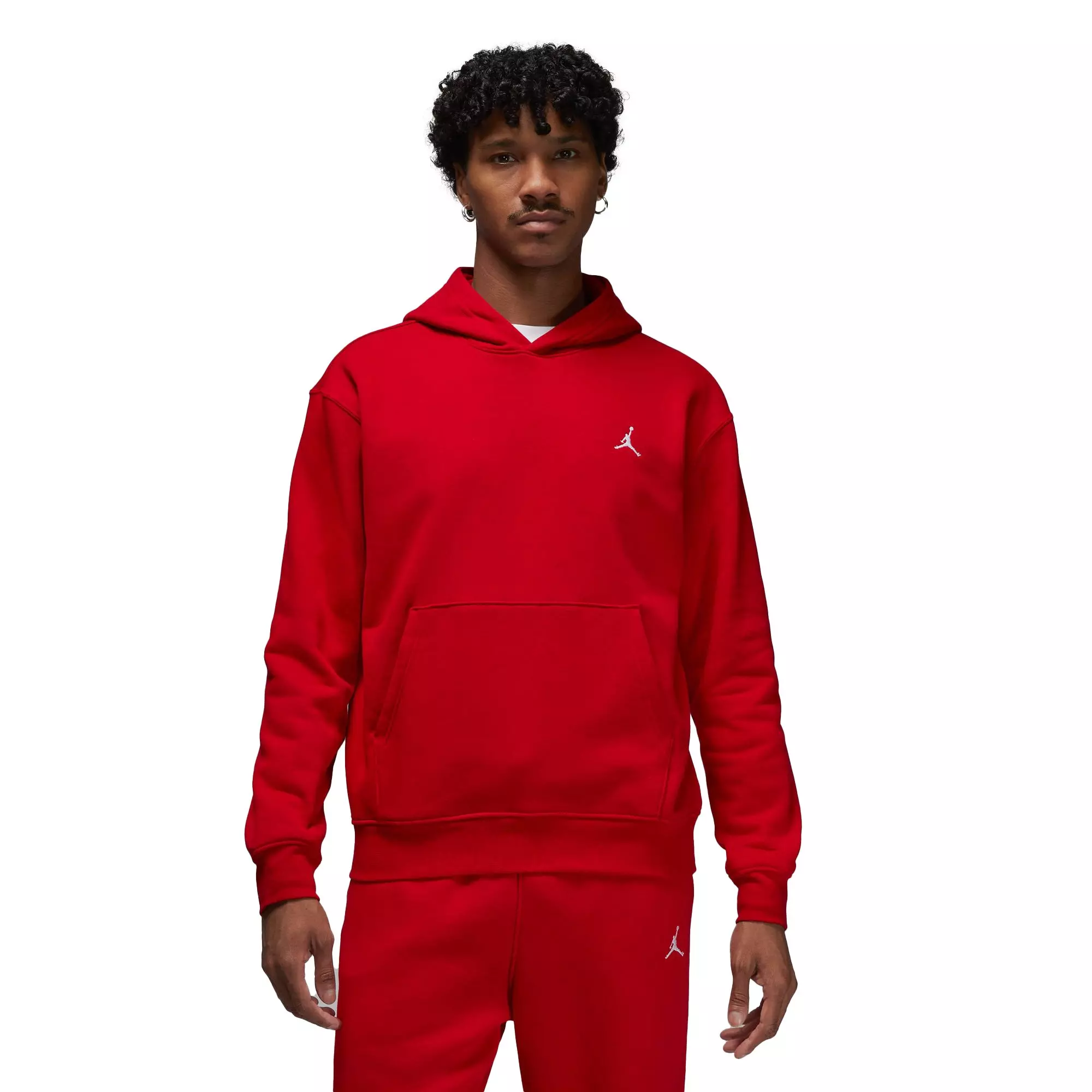 Jordan Men's Essential Fleece Pullover Hoodie-Red - RED