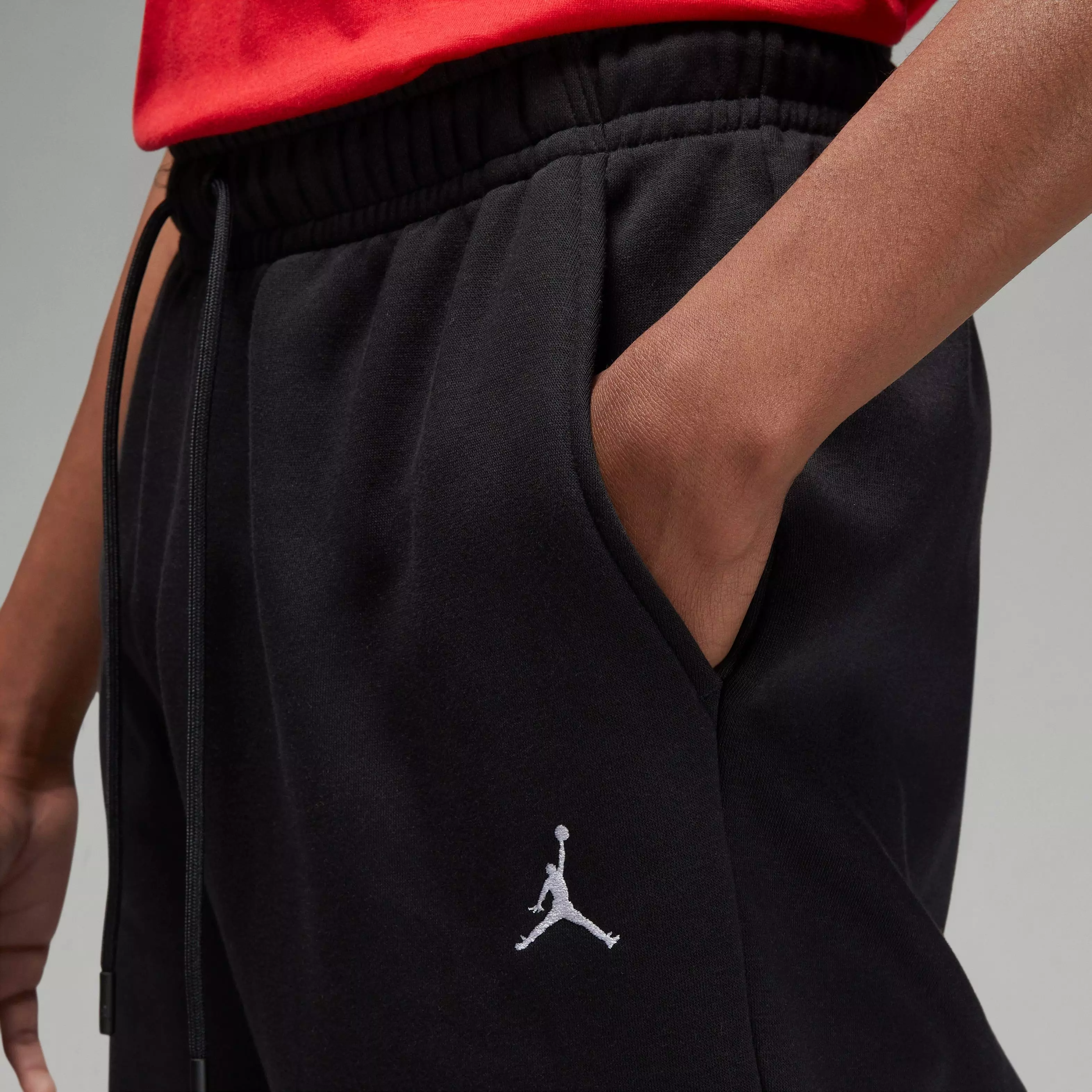 Jordan Men's Essentials Fleece Pants-Black - BLACK