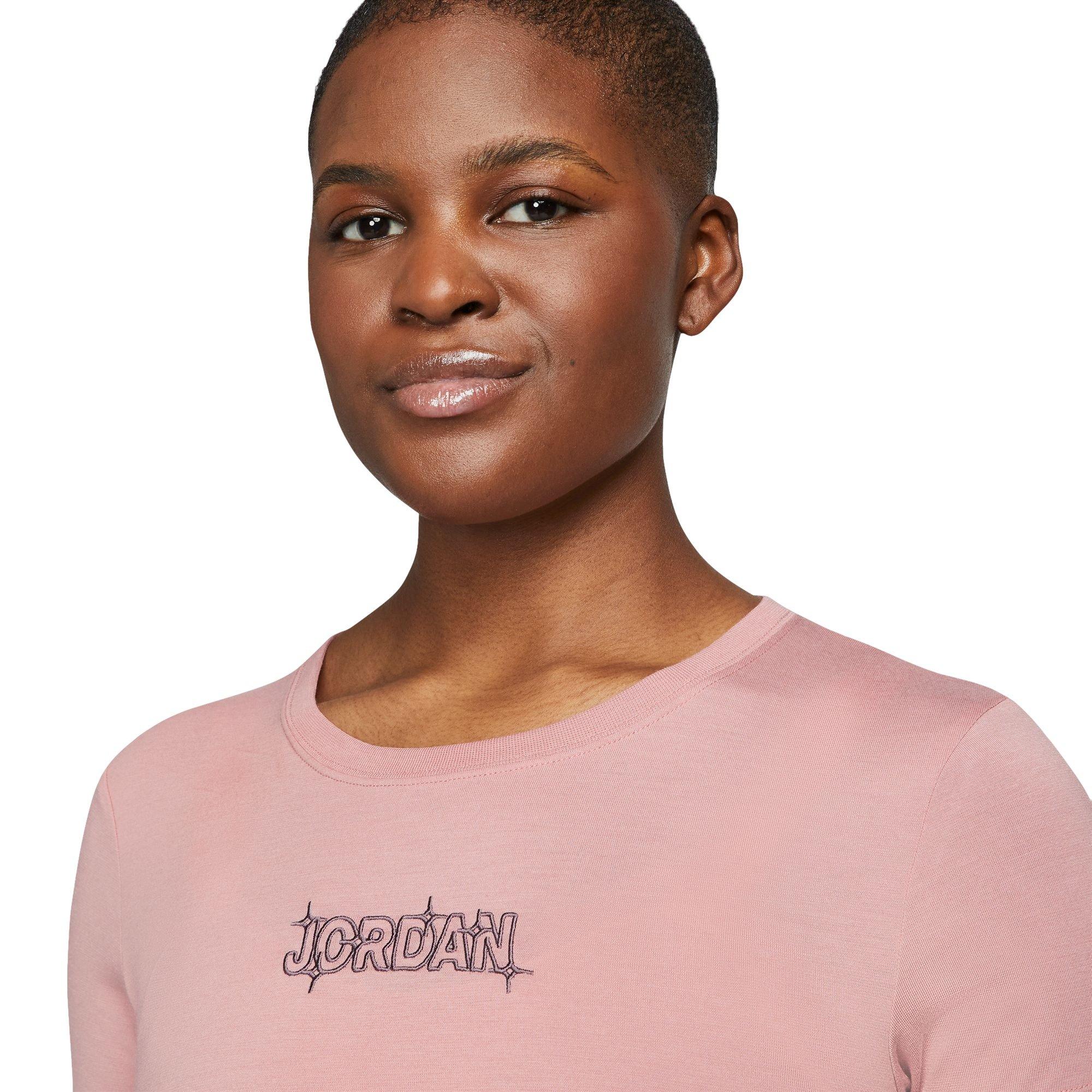 Jordan Women's Slim Fit Graphic Tee-Red - RED Thumbnail View 3