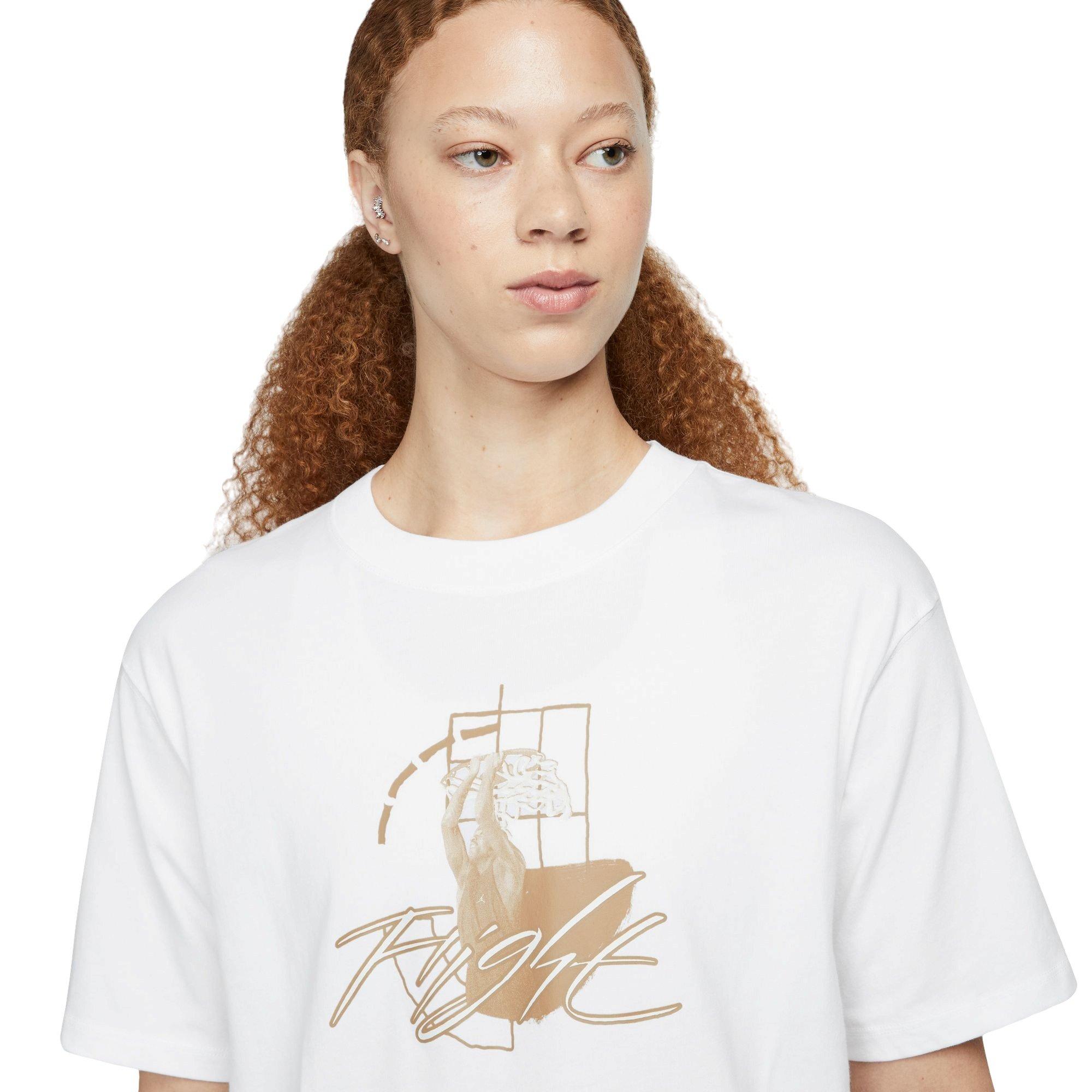 Jordan Women's Flight Graphic Tee-White - WHITE Thumbnail View 3