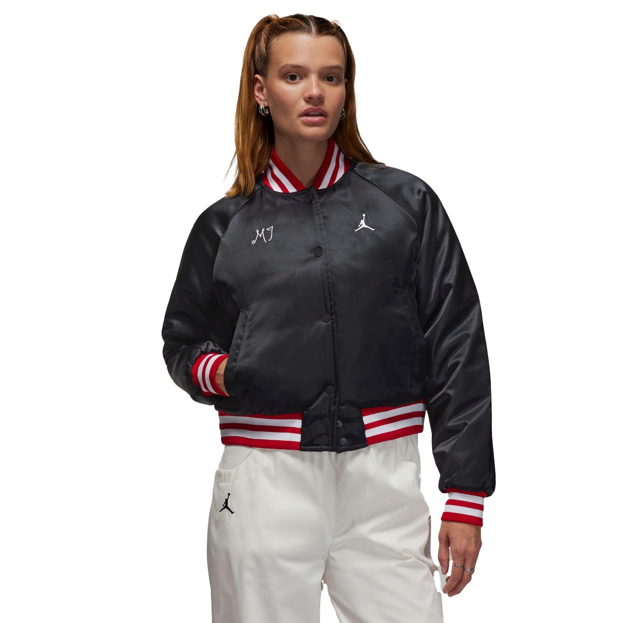 Jordan varsity jacket 2024 red and black