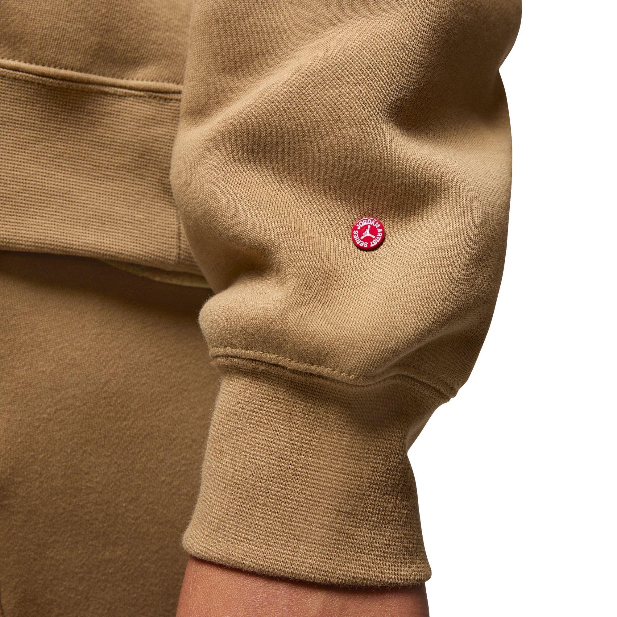 Jordan Women's Artist Series by Jordan Moss Brooklyn Fleece Crew - TAN Thumbnail View 5