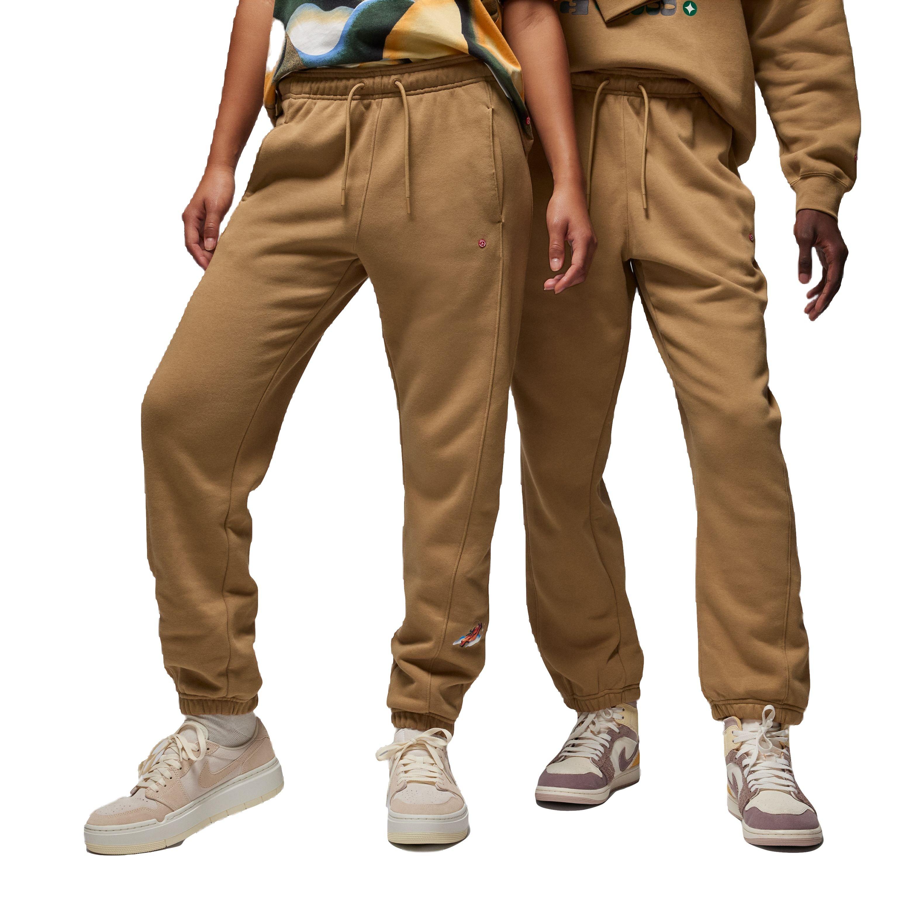 Jordan Women's Brooklyn Artist Series by Jordan Moss Fleece Pants - TAN Thumbnail View 1