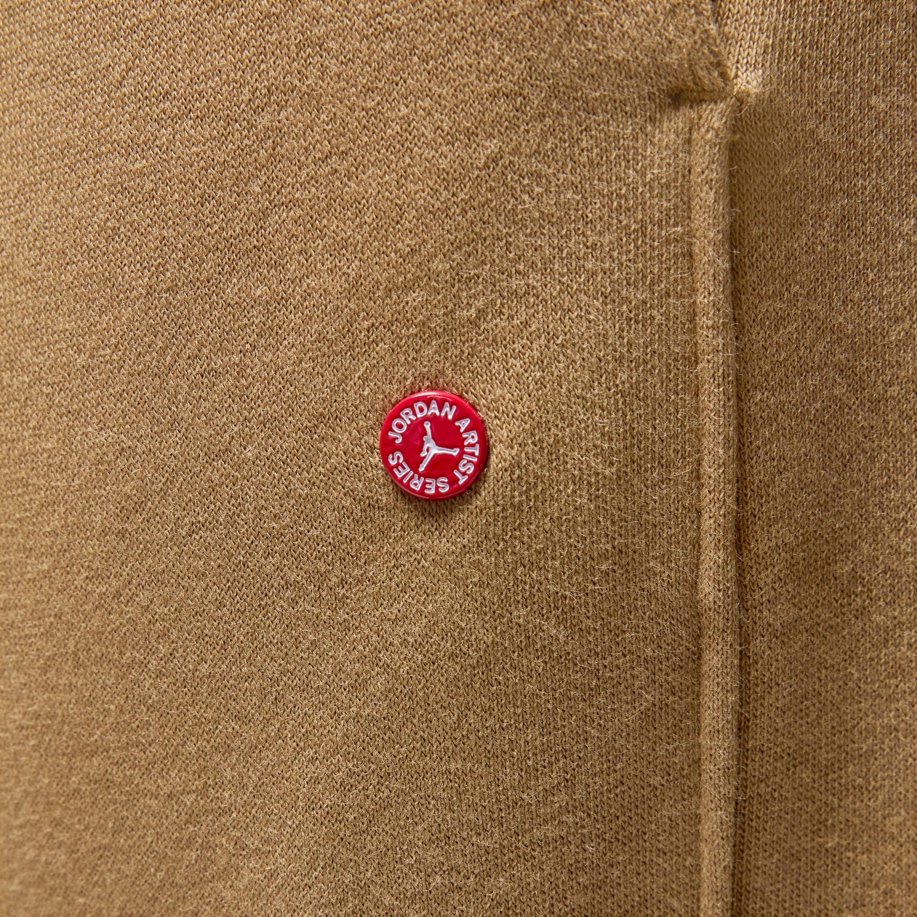 Jordan Women's Brooklyn Artist Series by Jordan Moss Fleece Pants - TAN Thumbnail View 4