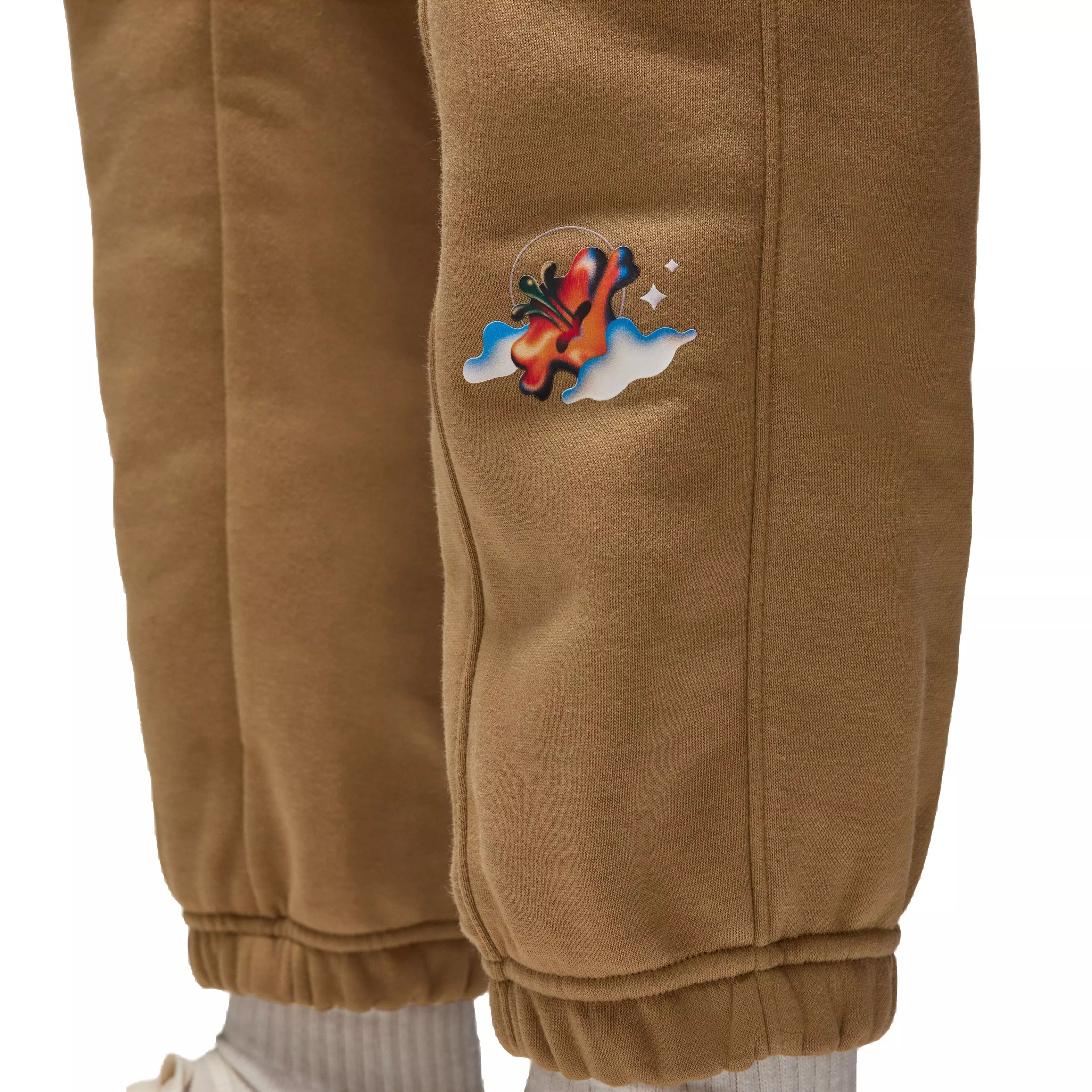 Jordan Women's Brooklyn Artist Series by Jordan Moss Fleece Pants - TAN