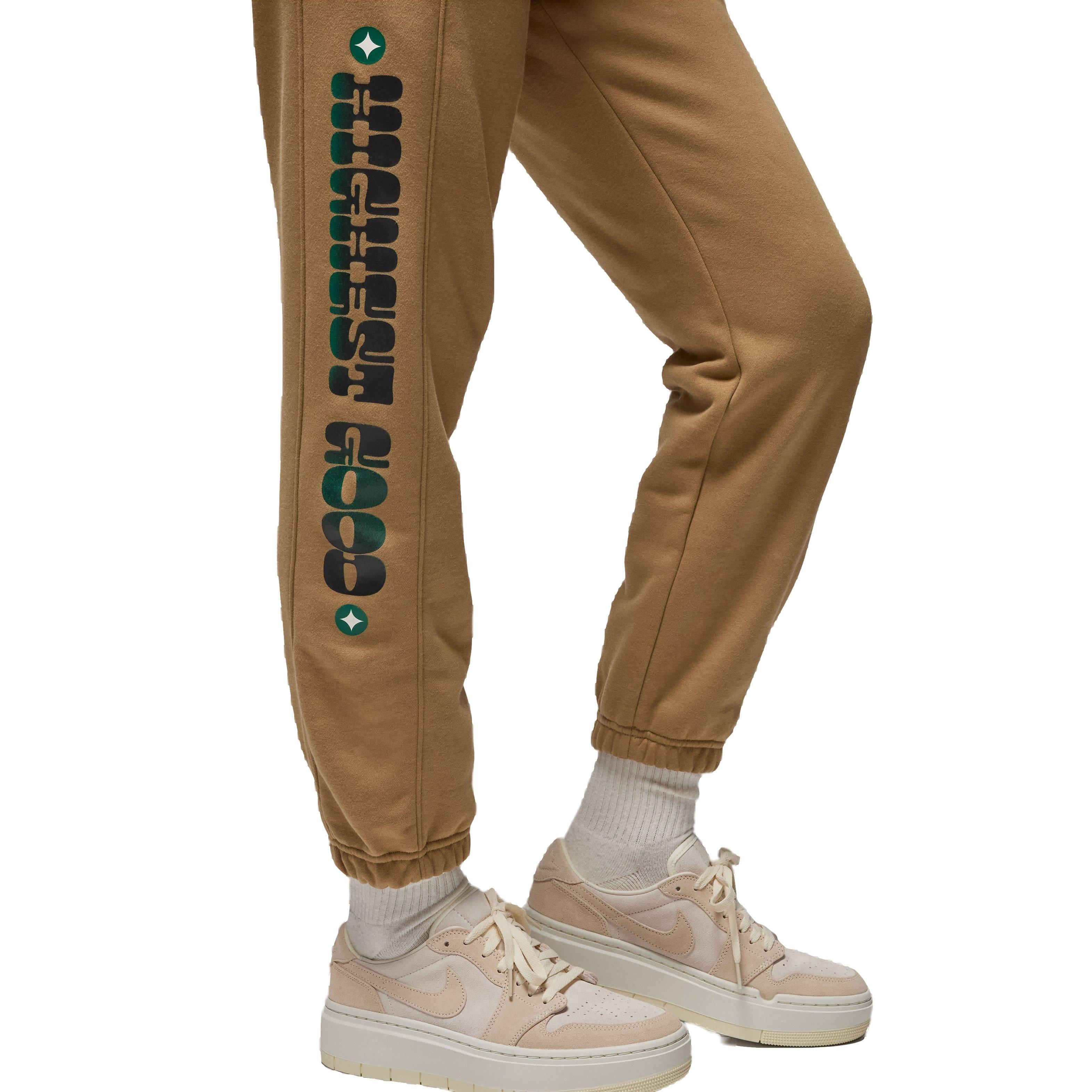 Jordan Women's Brooklyn Artist Series by Jordan Moss Fleece Pants - TAN Thumbnail View 6