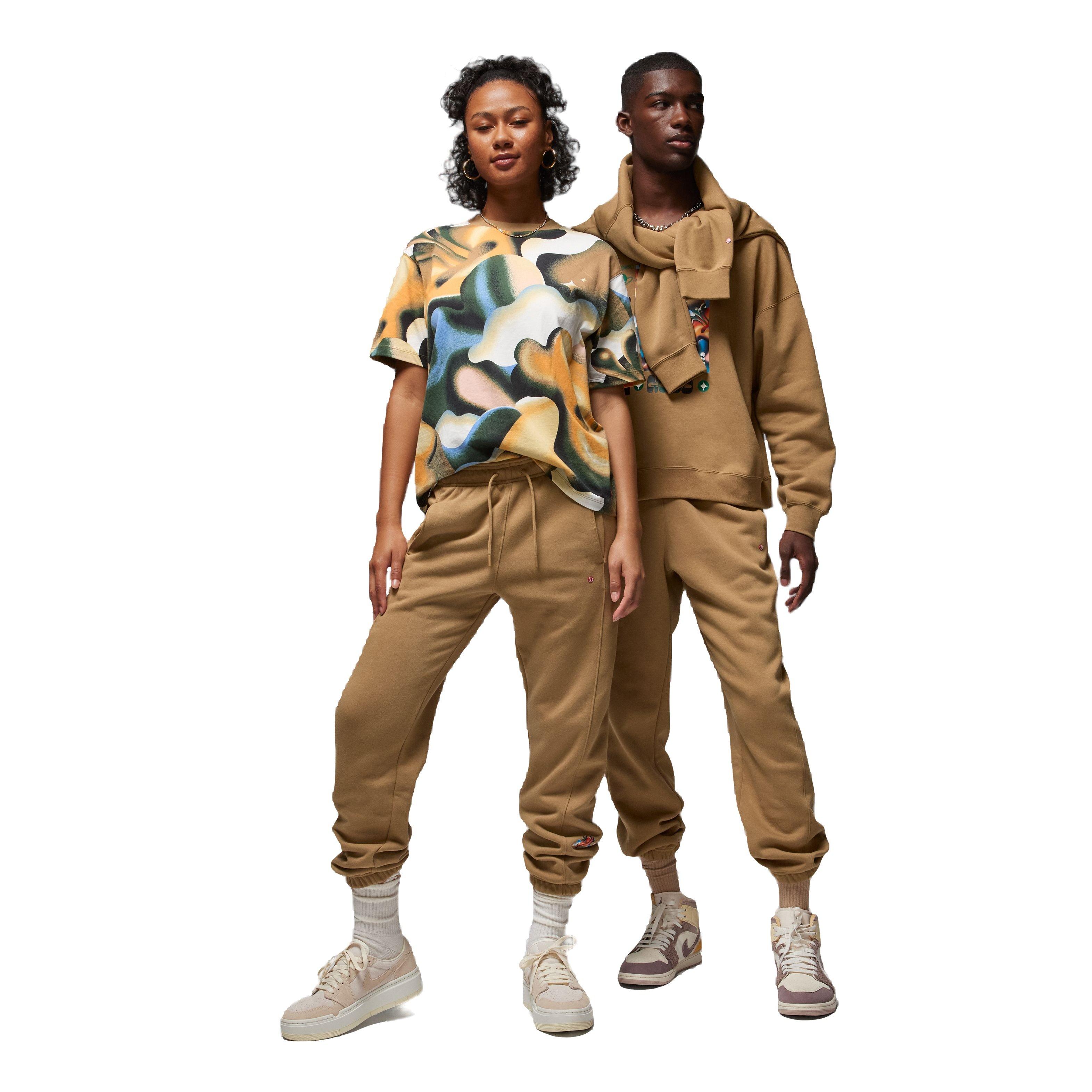 Jordan Women's Brooklyn Artist Series by Jordan Moss Fleece Pants - TAN Thumbnail View 7