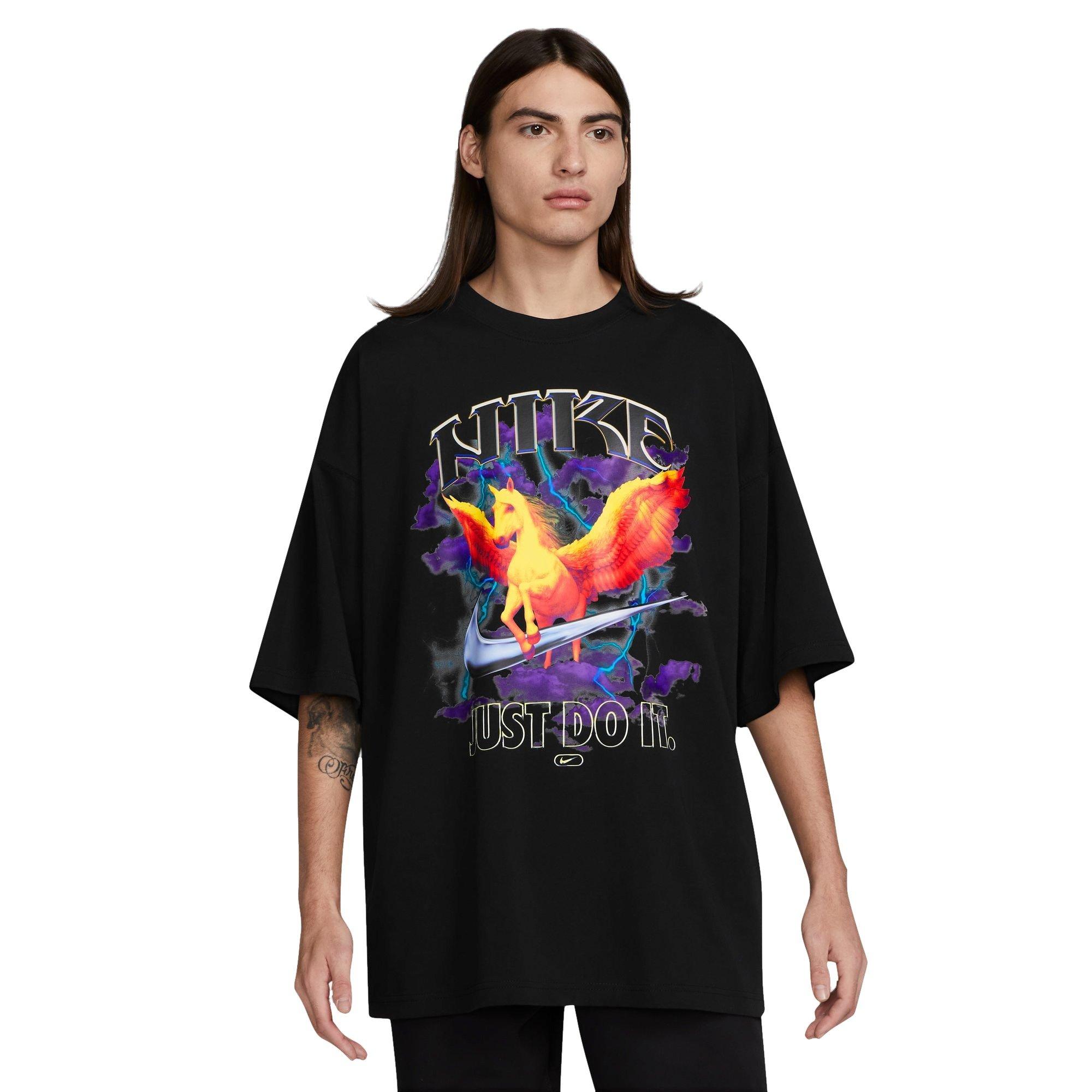 Nike Men's Sportswear Pegasus Graphic Tee-Black - BLACK Thumbnail View 1