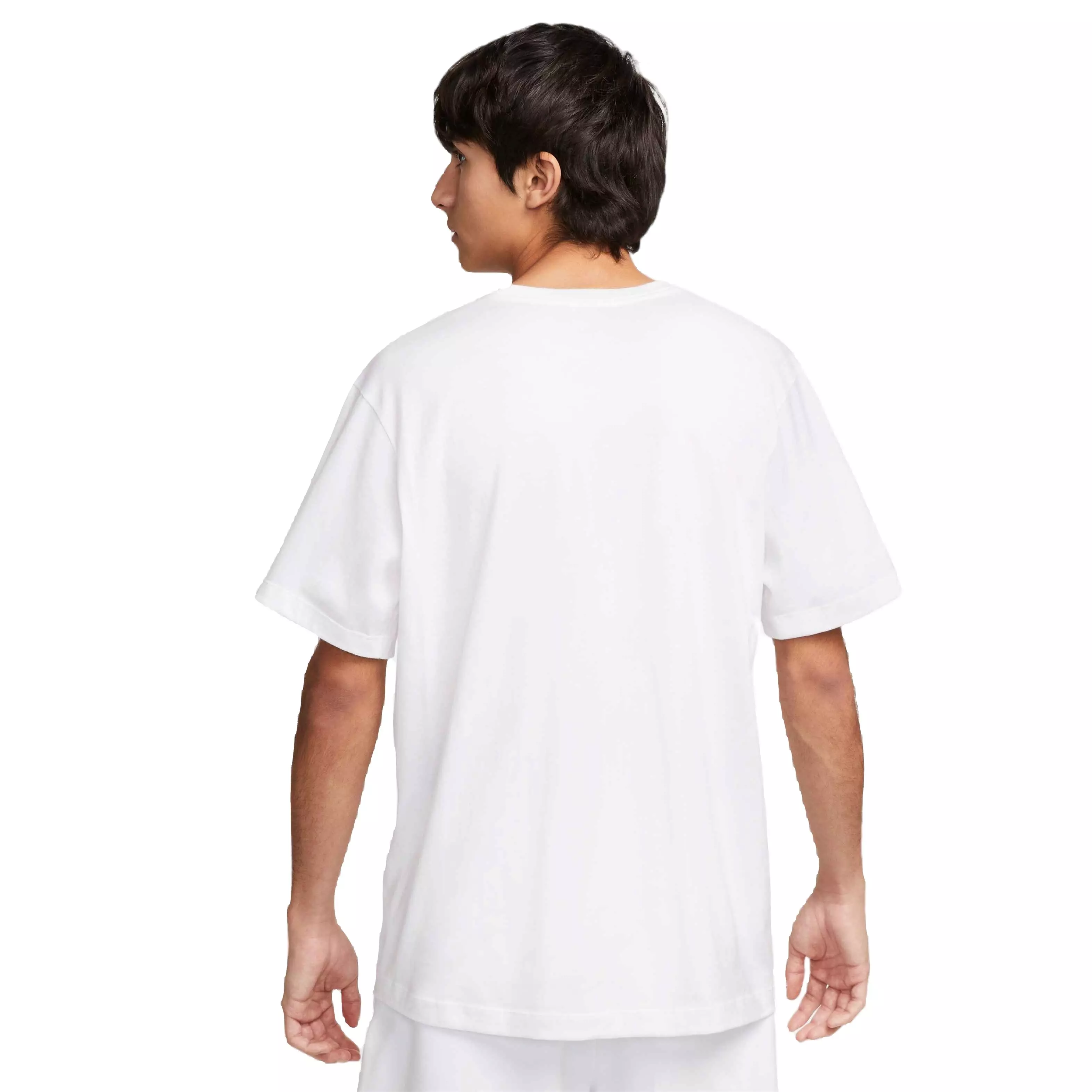 Nike Men's Sportswear Center Chest Logo Tee-White - WHITE