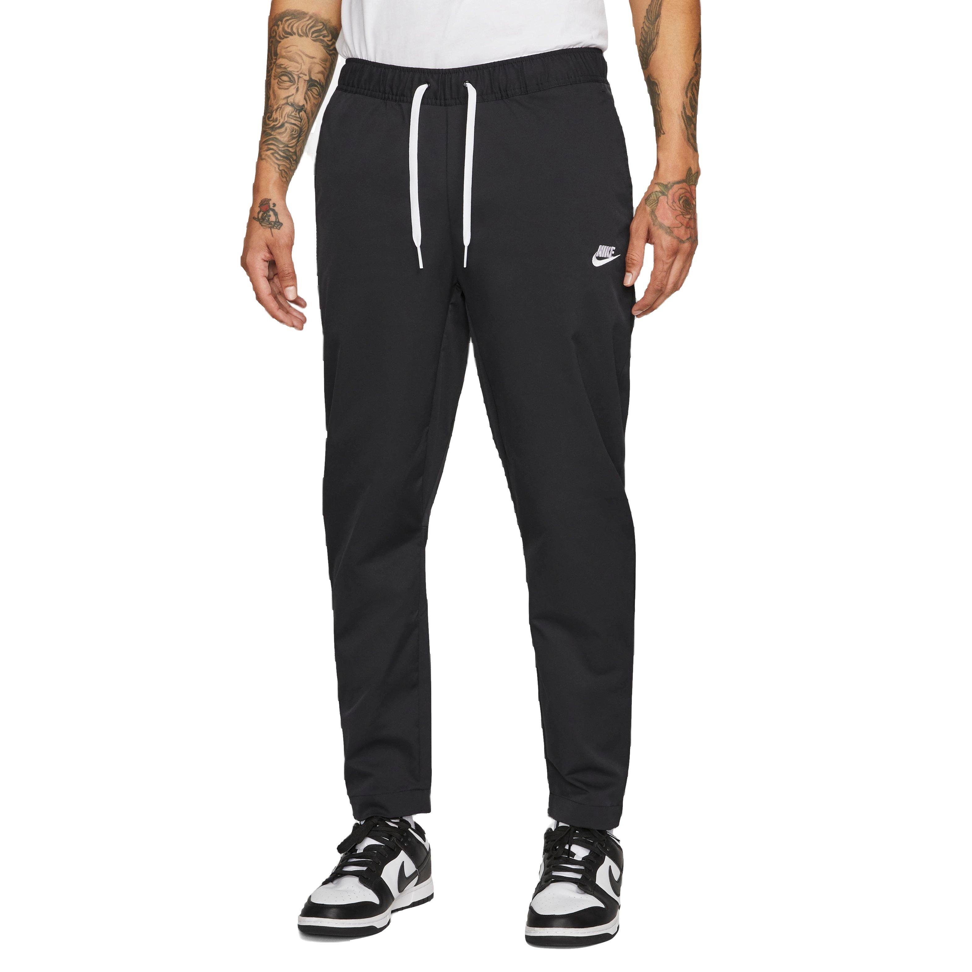 Nike Men's Sportswear Club Woven Tapered Pants-Black - BLACK Thumbnail View 1