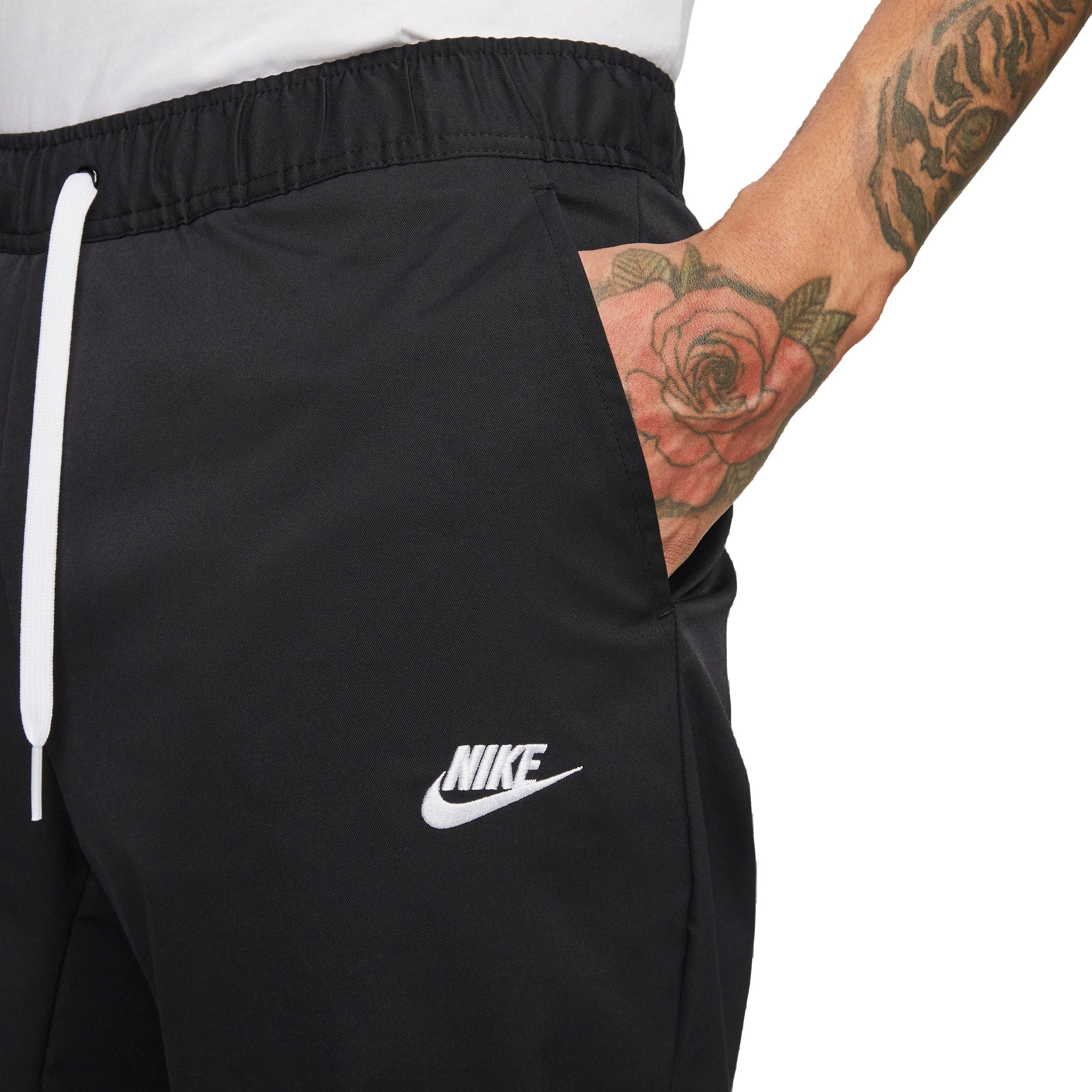 Nike Men's Sportswear Club Woven Tapered Pants-Black - BLACK Thumbnail View 3
