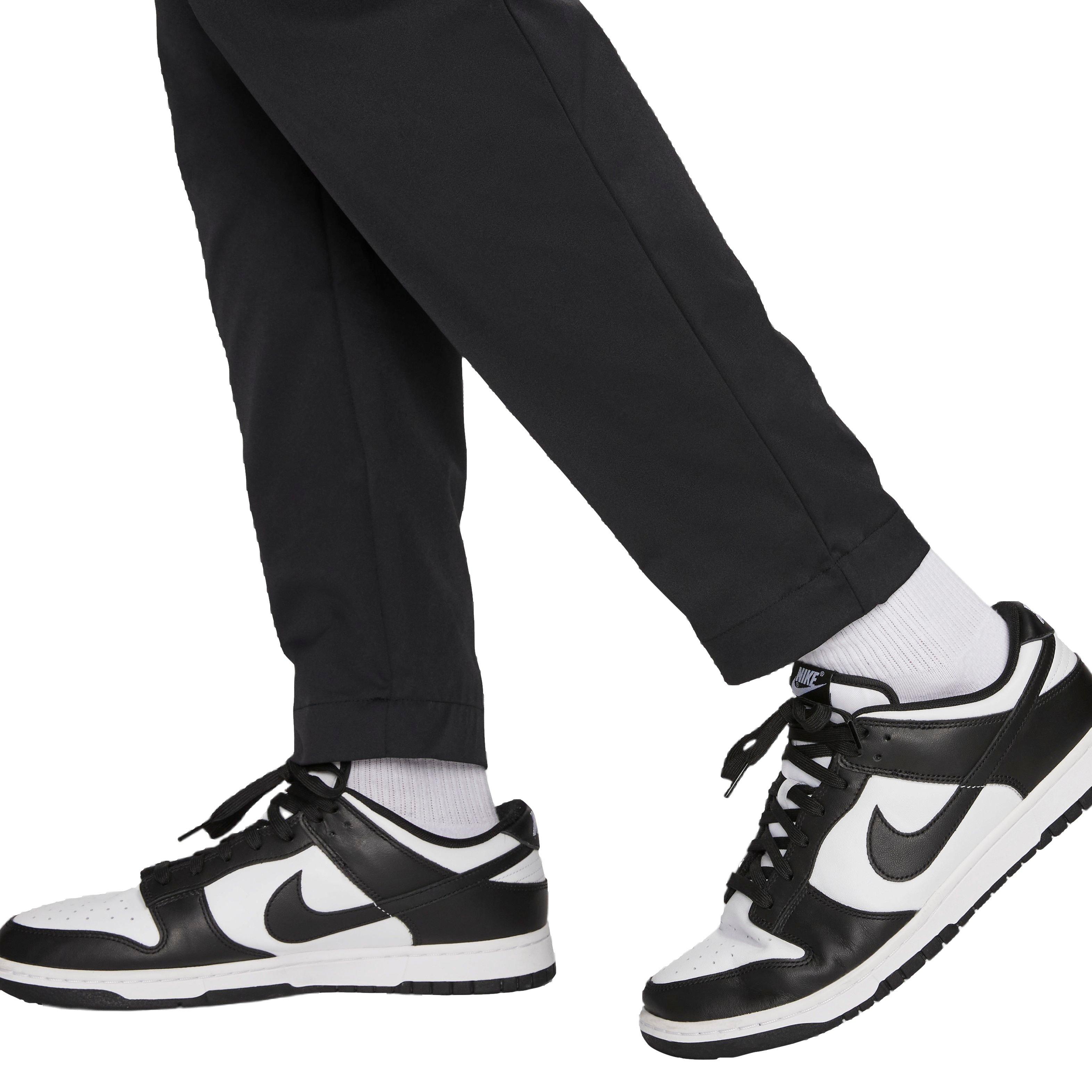 Nike Men's Sportswear Club Woven Tapered Pants-Black - BLACK Thumbnail View 4