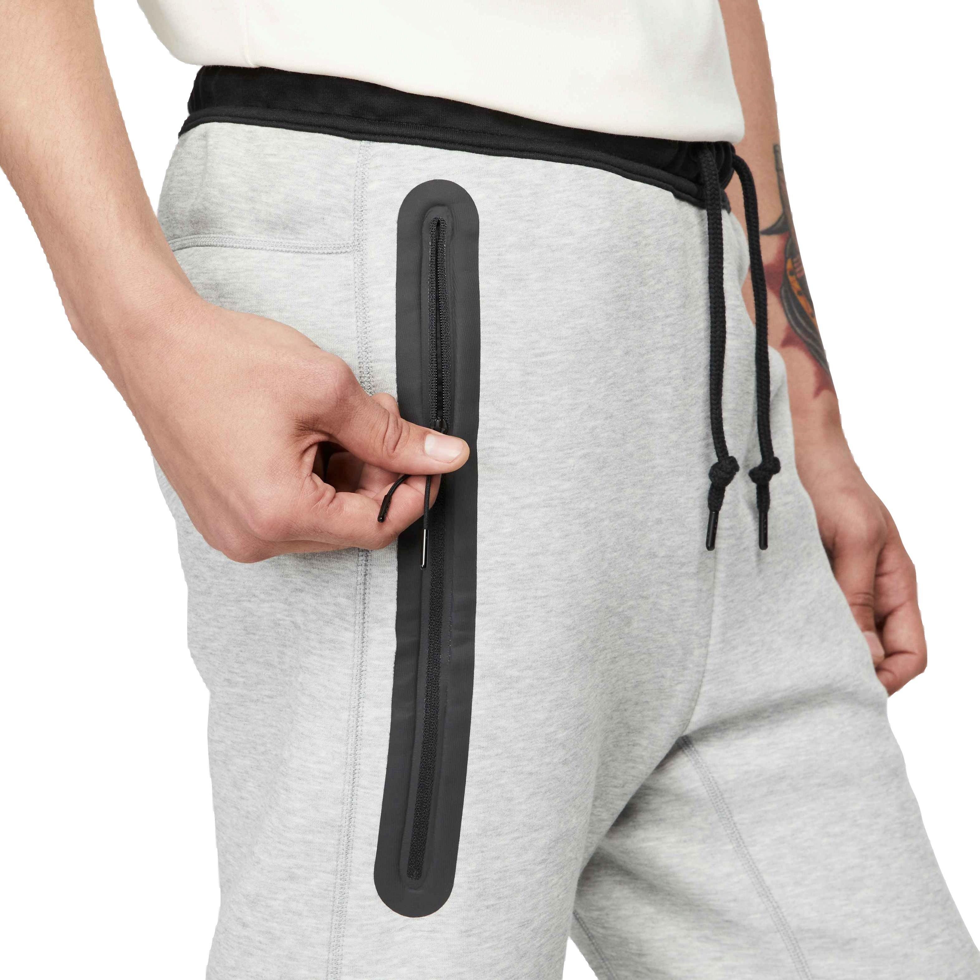 Nike Men's Tech Fleece Bottoms - Black/Grey - BLACK/GREY Thumbnail View 5