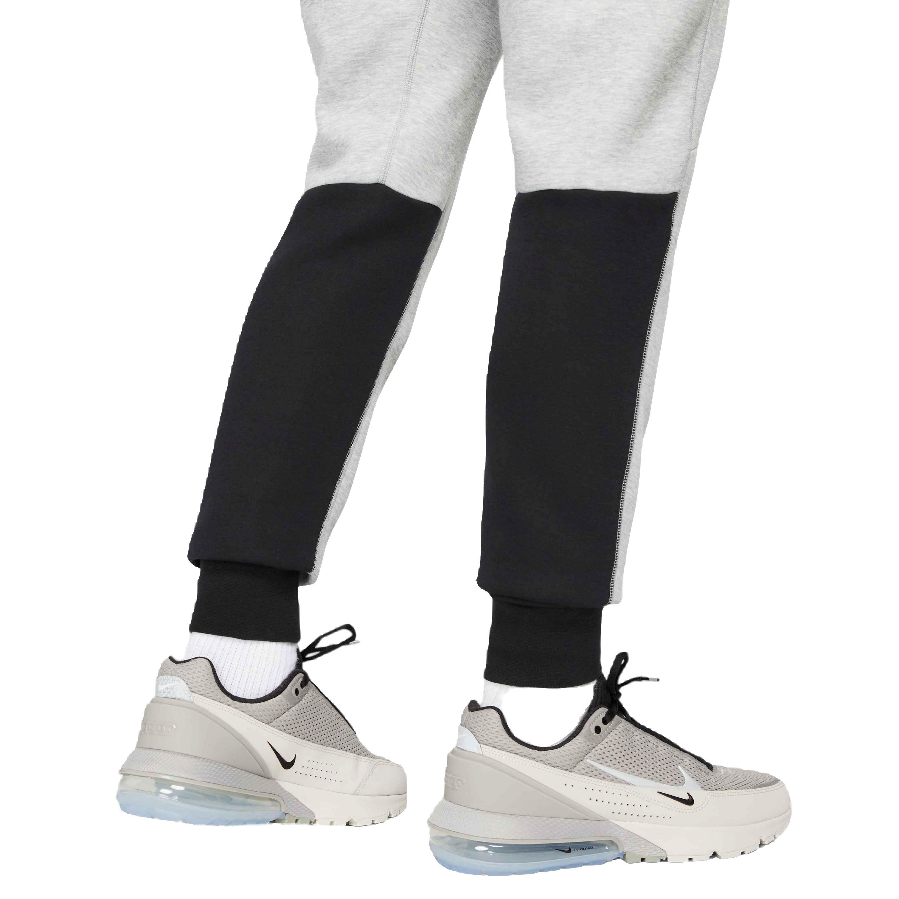 Nike Men's Tech Fleece Bottoms - Black/Grey - BLACK/GREY Thumbnail View 6