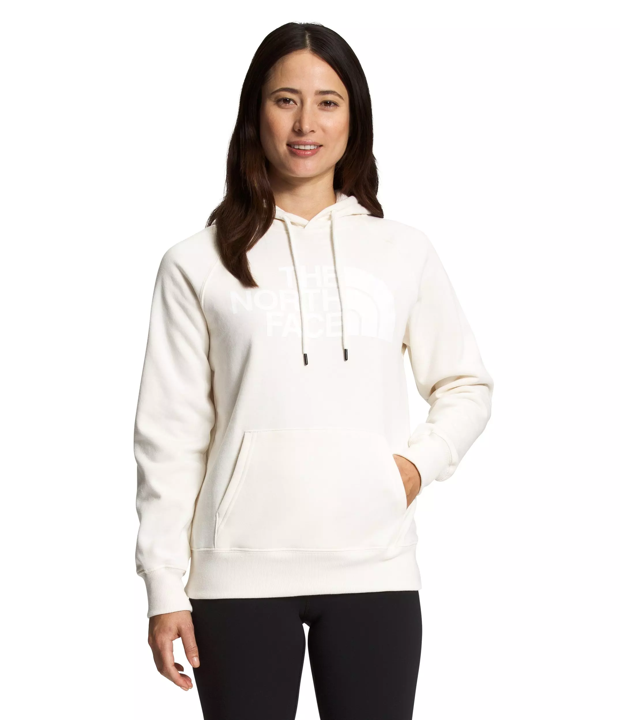 The North Face Women's Half Dome Pullover Hoodie-White - WHITE