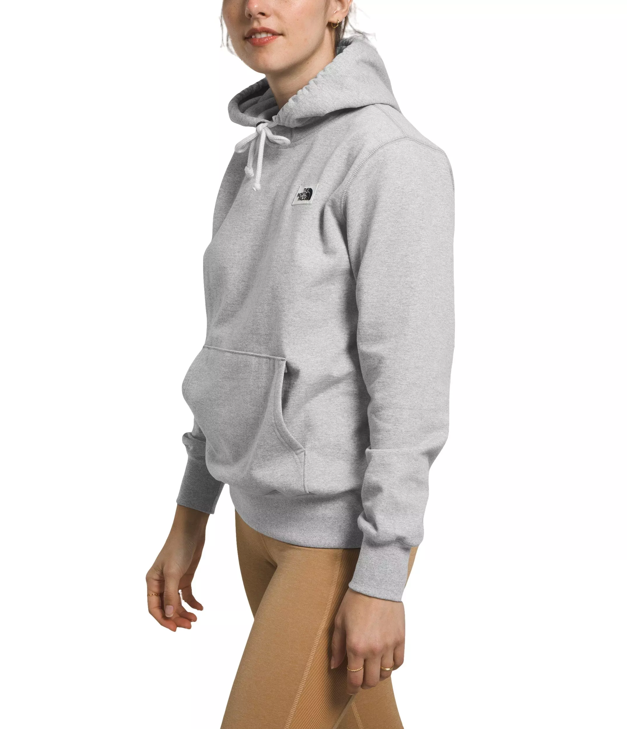 The North Face Women's Heritage Patch Pullover Hoodie-Grey - GREY