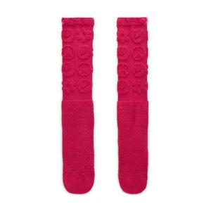 Nike Everyday Essentials Printed Crew Socks-1PK-Pink