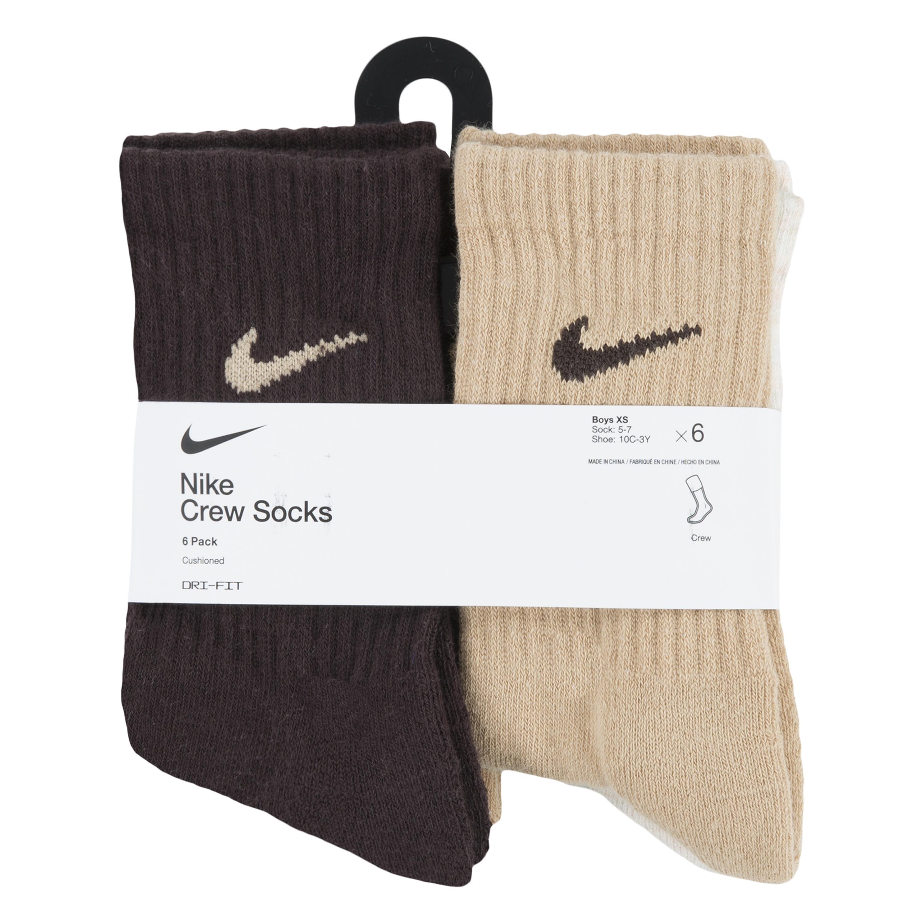 Kids' Cushioned Crew Sock (6 Pack), Nike