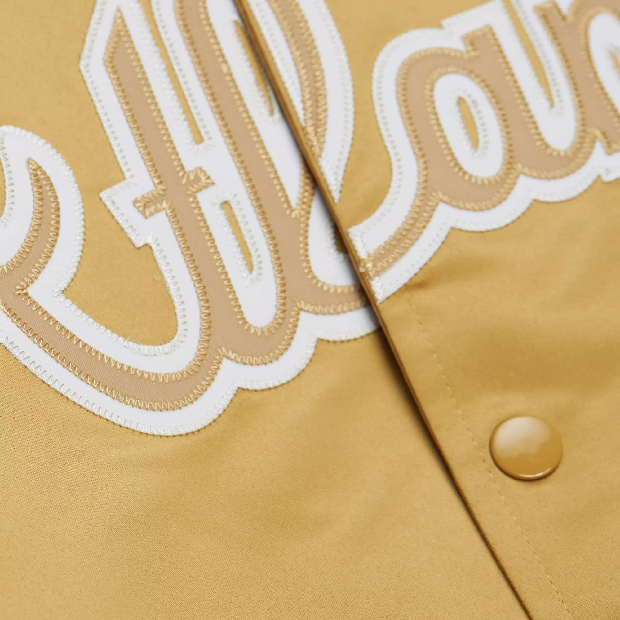 Mitchell & Ness Men's Atlanta Braves Satin Jacket - TAN