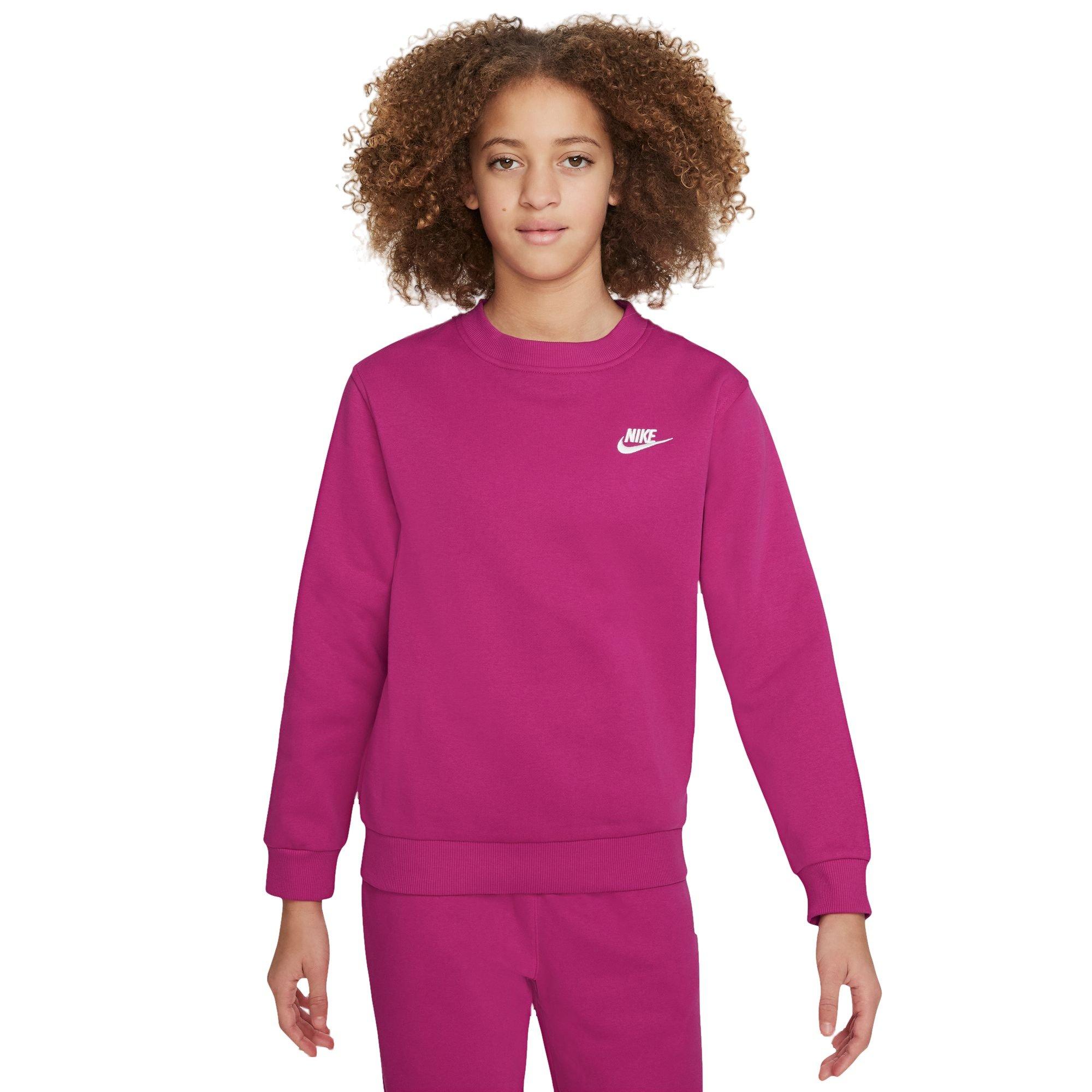 Nike Big Girls' Sportswear Club Fleece Cargo Pants-Pink - Hibbett