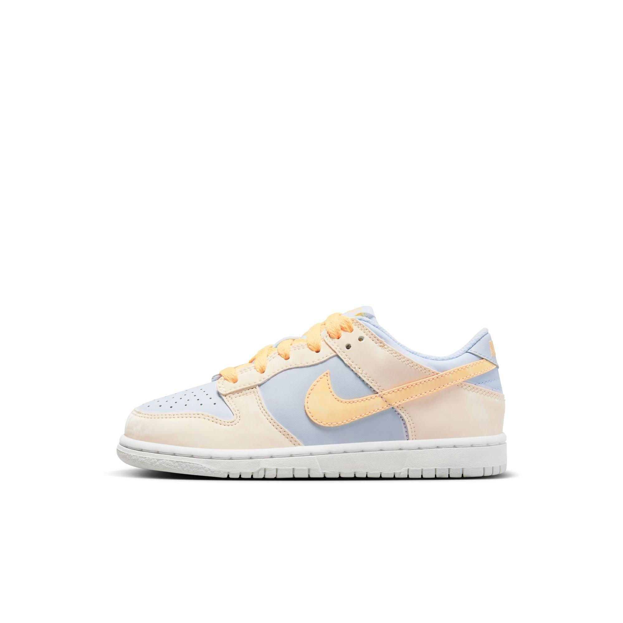 Nike Dunk Low Pale Ivory/Melon Tint/Football Grey Preschool Girls' Shoe -  Hibbett