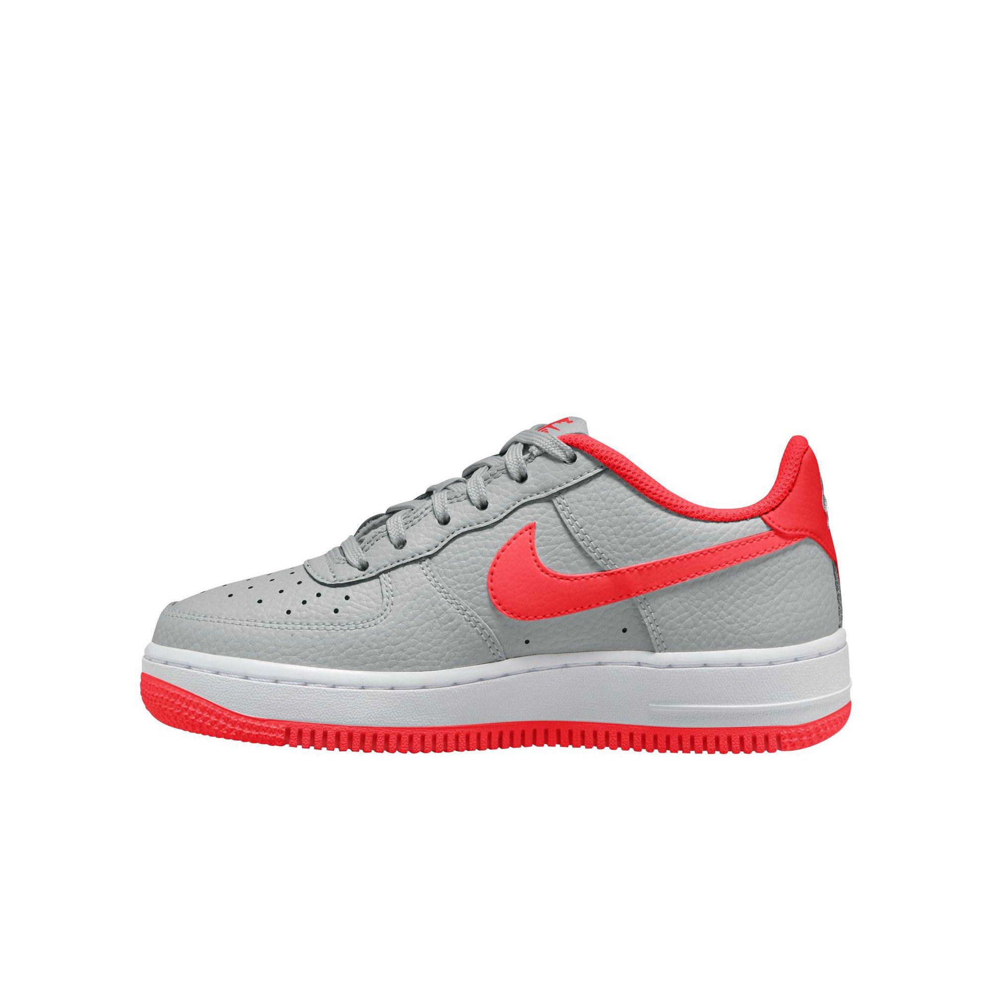 Red and gray air best sale force ones