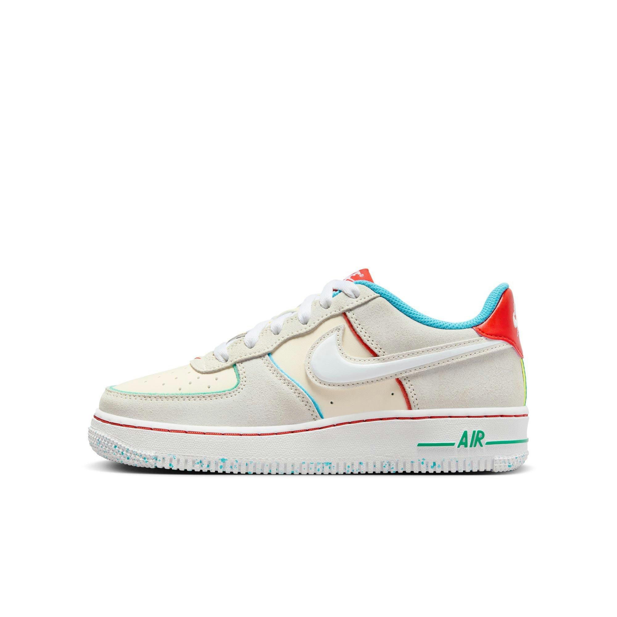 Nike Air Force 1 LV8 White/Team Red/Black Grade School Boys' Shoe -  Hibbett