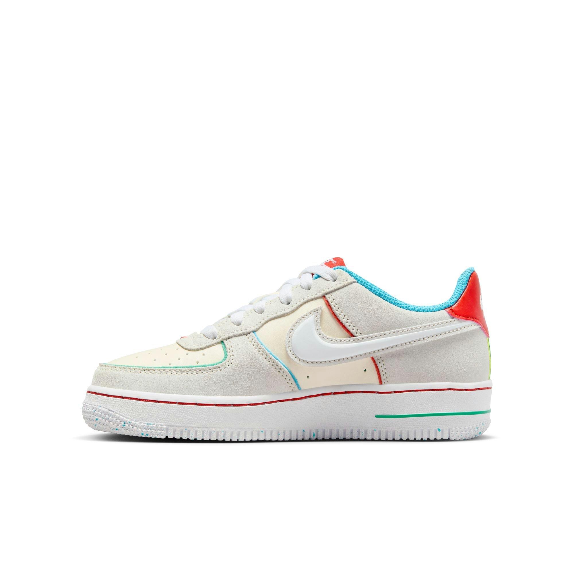 Nike Air Force 1 LV8 "Pale Ivory/White/Picante Red" Grade School Kids' Shoe - PALE IVORY/WHITE/PICANTE RED Thumbnail View 4