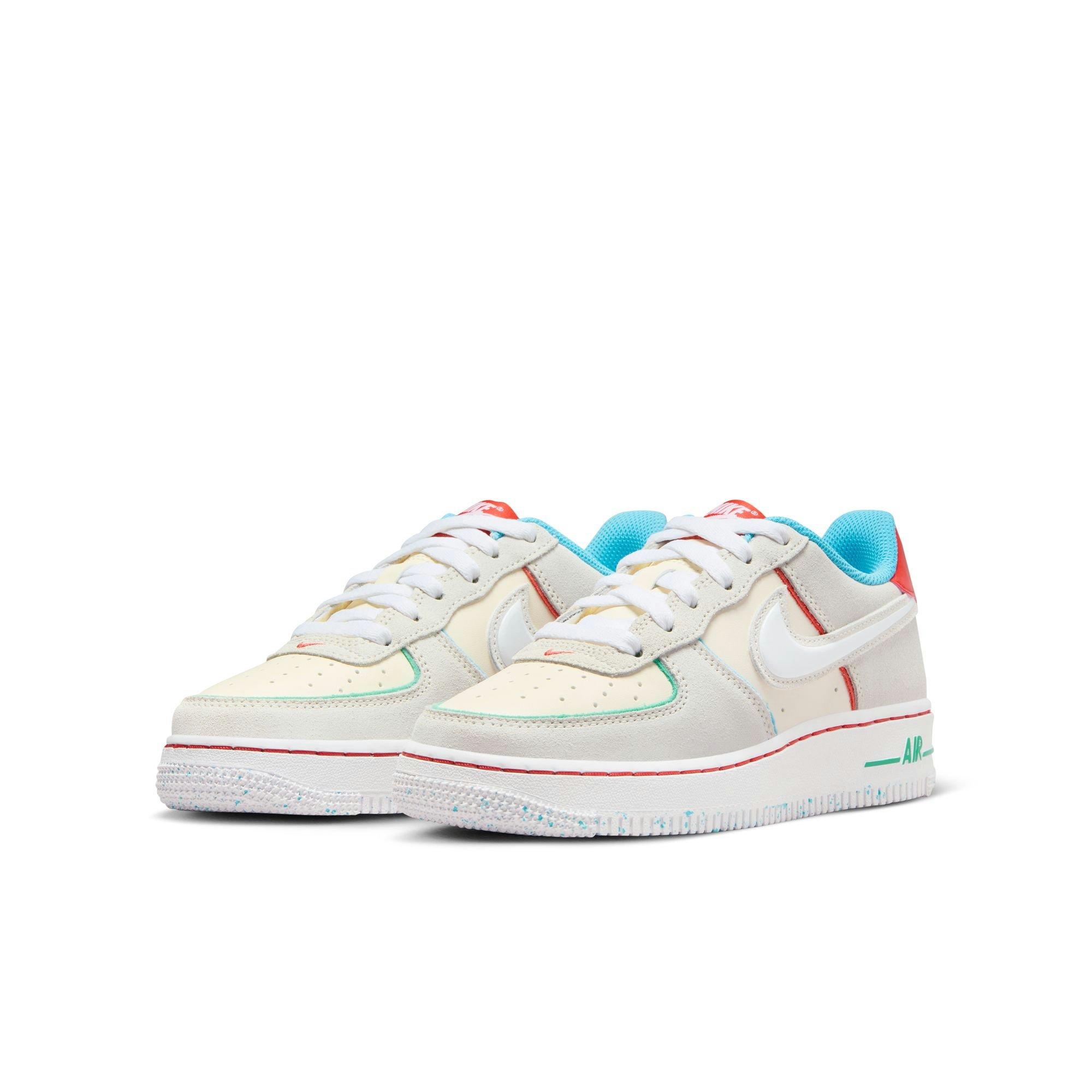 Nike Air Force 1 LV8 "Pale Ivory/White/Picante Red" Grade School Kids' Shoe - PALE IVORY/WHITE/PICANTE RED Thumbnail View 5