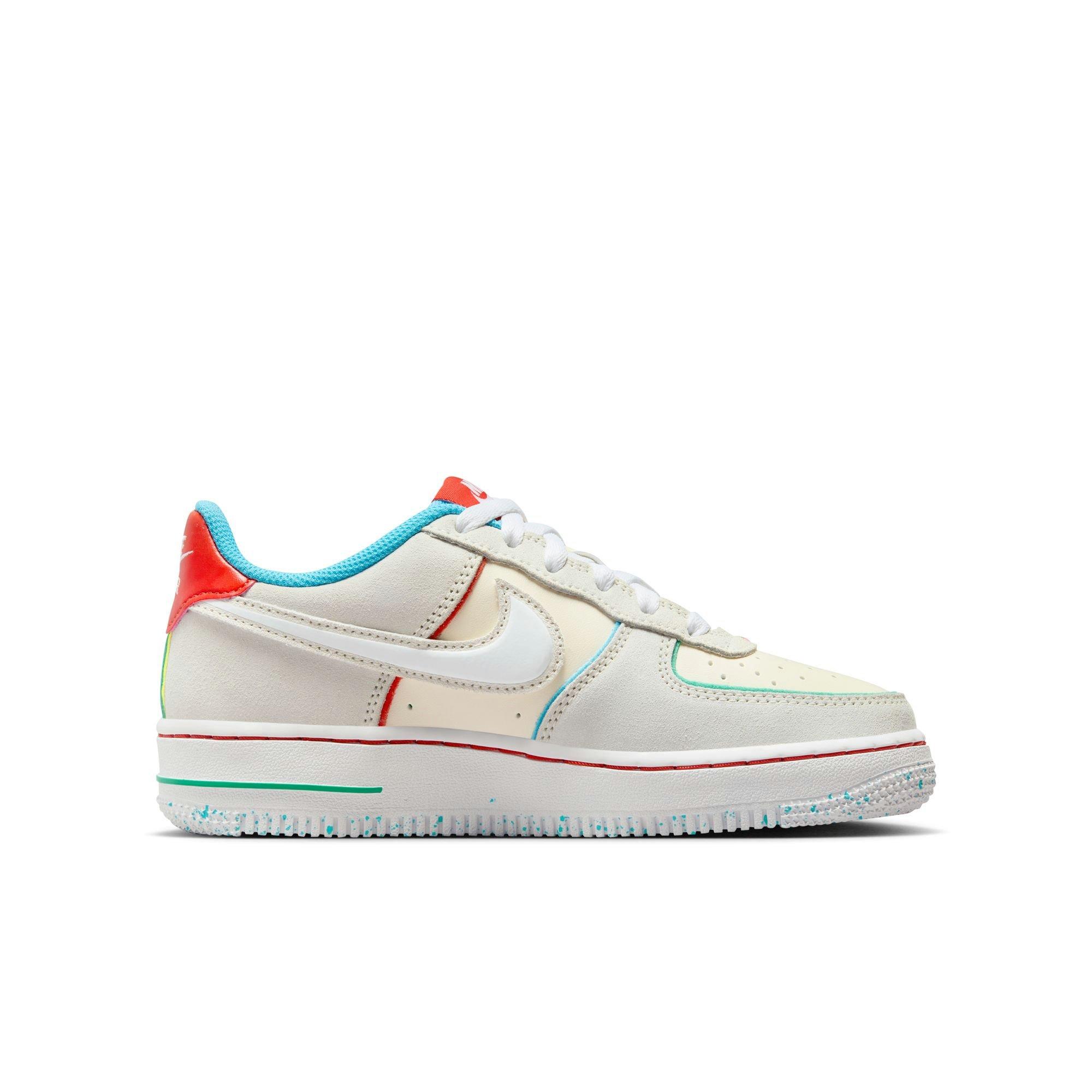 Nike Air Force 1 LV8 "Pale Ivory/White/Picante Red" Grade School Kids' Shoe - PALE IVORY/WHITE/PICANTE RED Thumbnail View 2