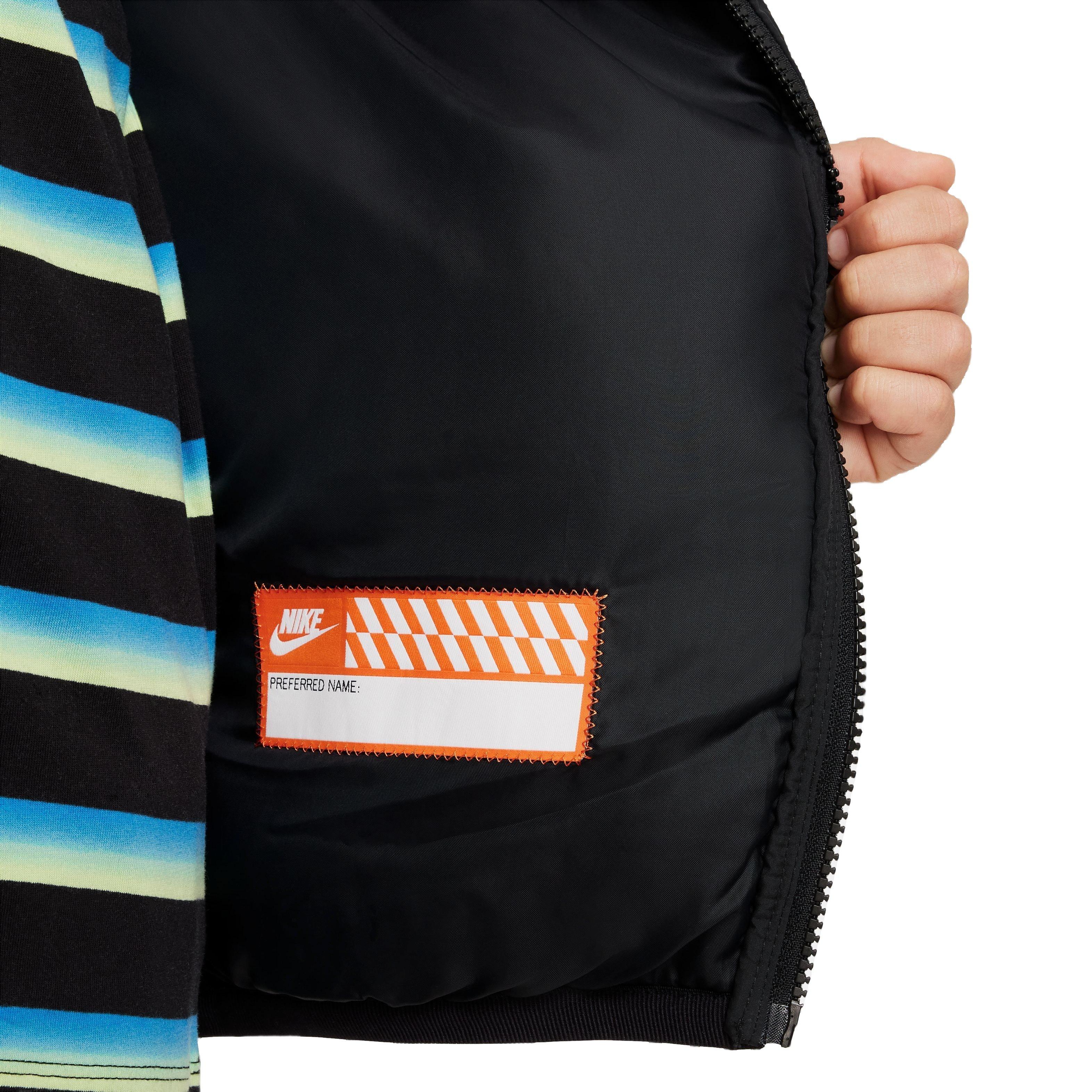 Nike Sportswear Synthetic Fill Hooded Big Boys' Black Jacket