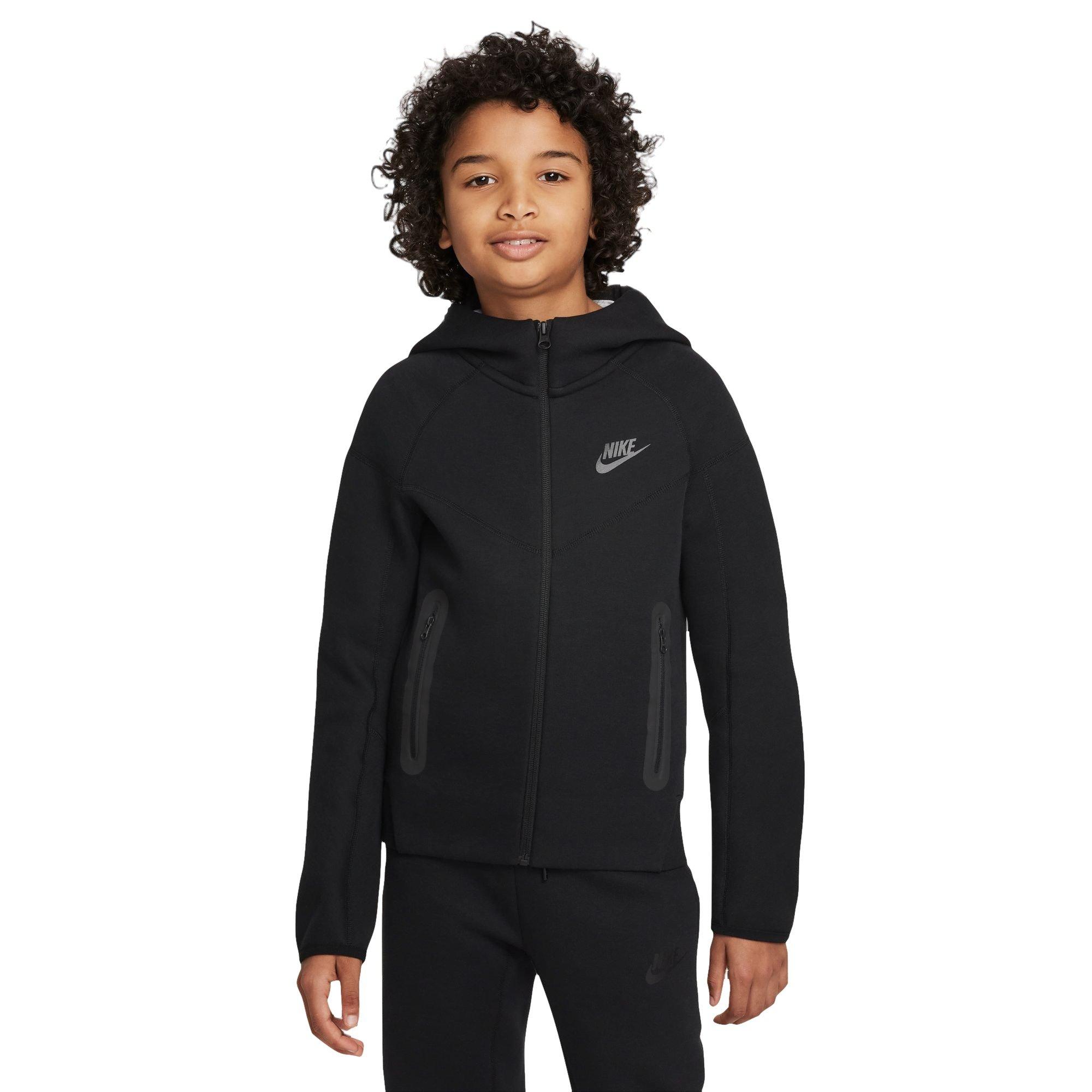 Nike Big Boys' Tech Fleece Full-Zip Jacket-Black - BLACK Thumbnail View 1