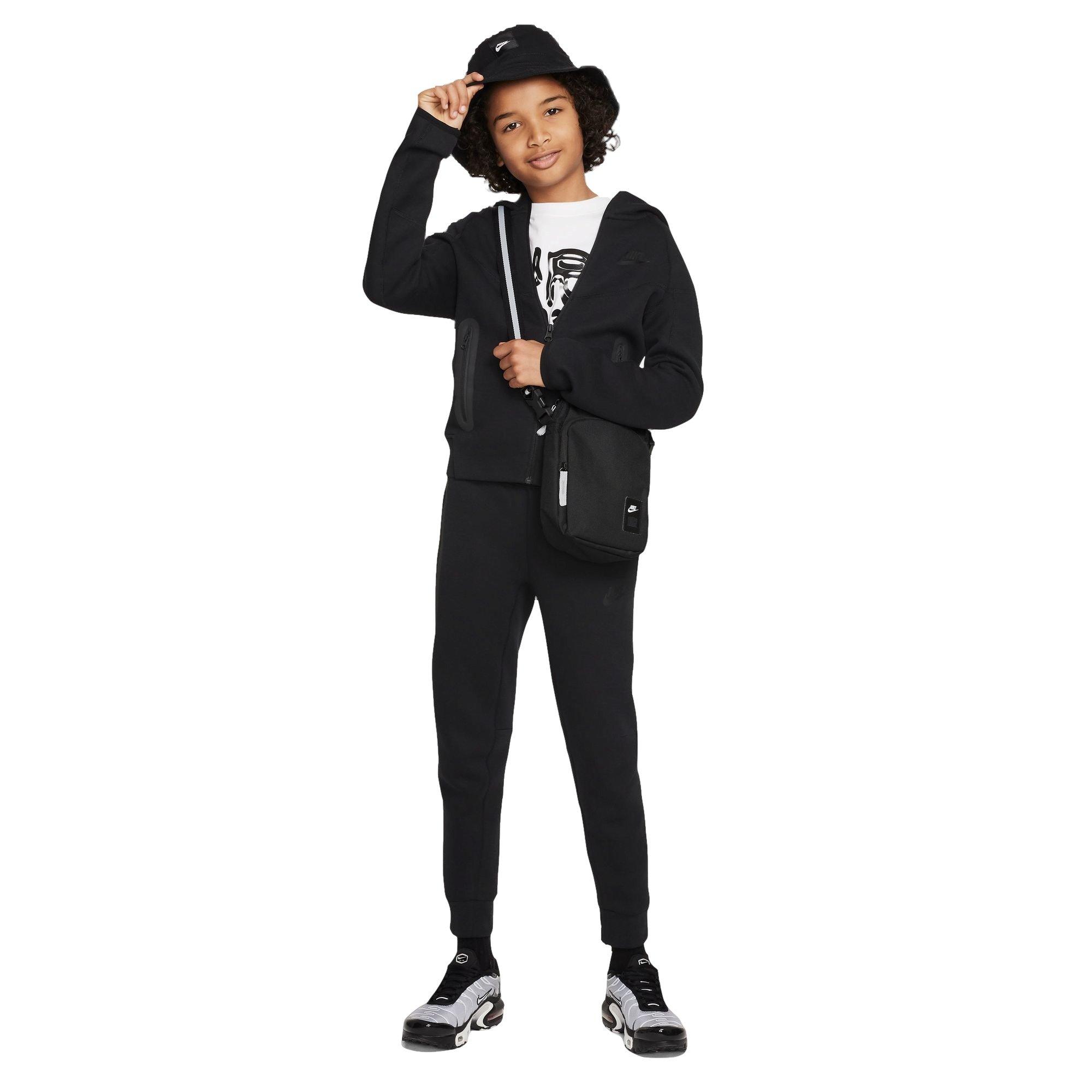 Nike Big Boys' Tech Fleece Full-Zip Jacket-Black - BLACK Thumbnail View 5