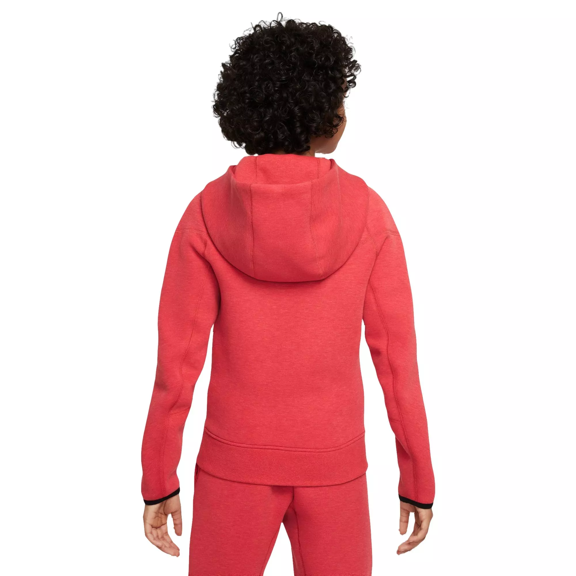 Nike Big Boys' Sportswear Tech Fleece Full-Zip Jacket-Red - RED