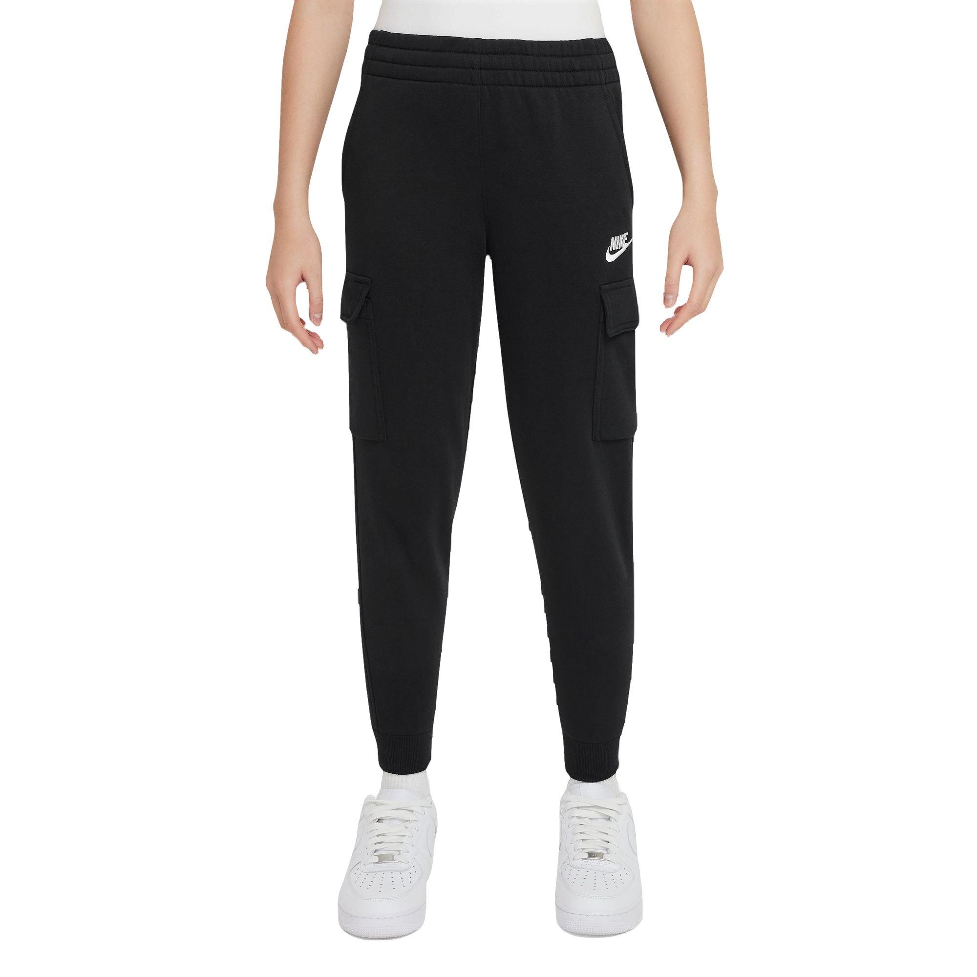 Nike Big Kids' Sportswear Club Fleece Cargo Pants-Black