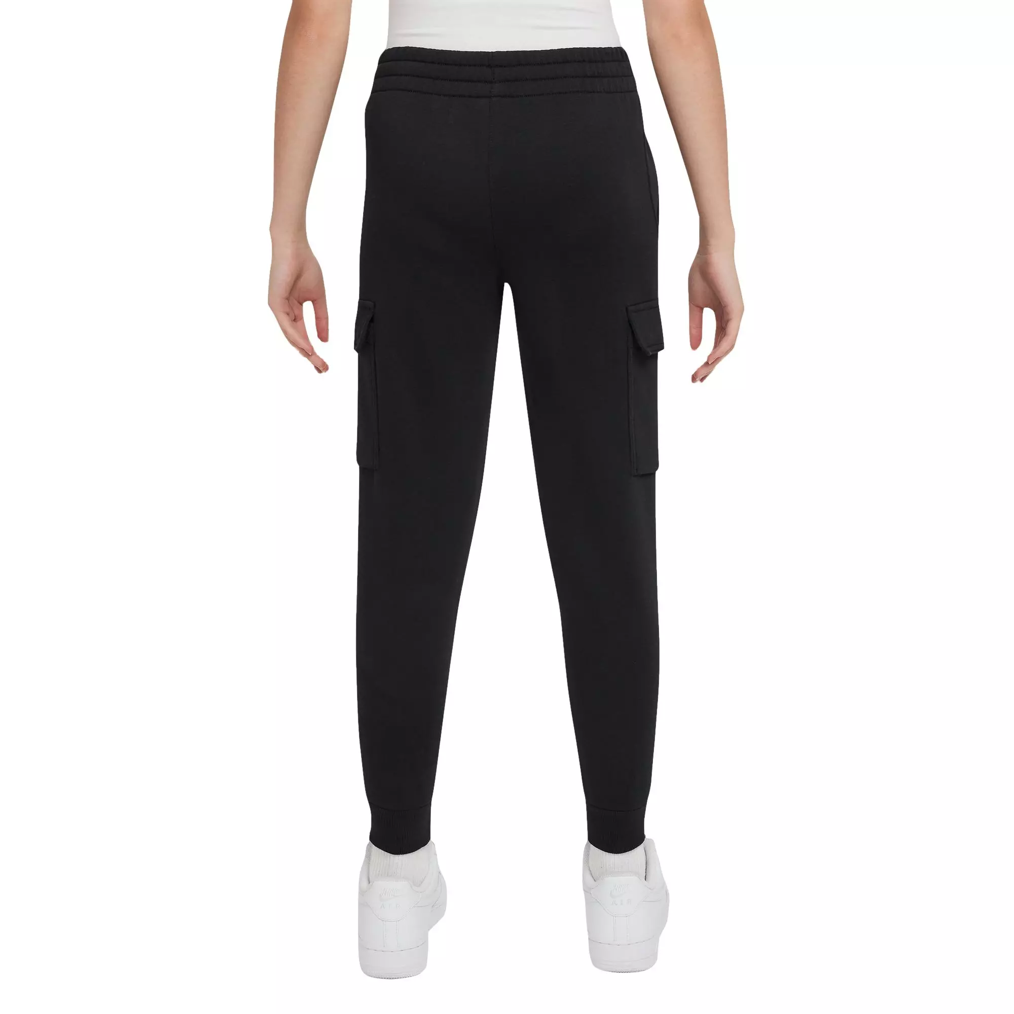 Nike Big Kids' Sportswear Club Fleece Cargo Pants-Black - BLACK