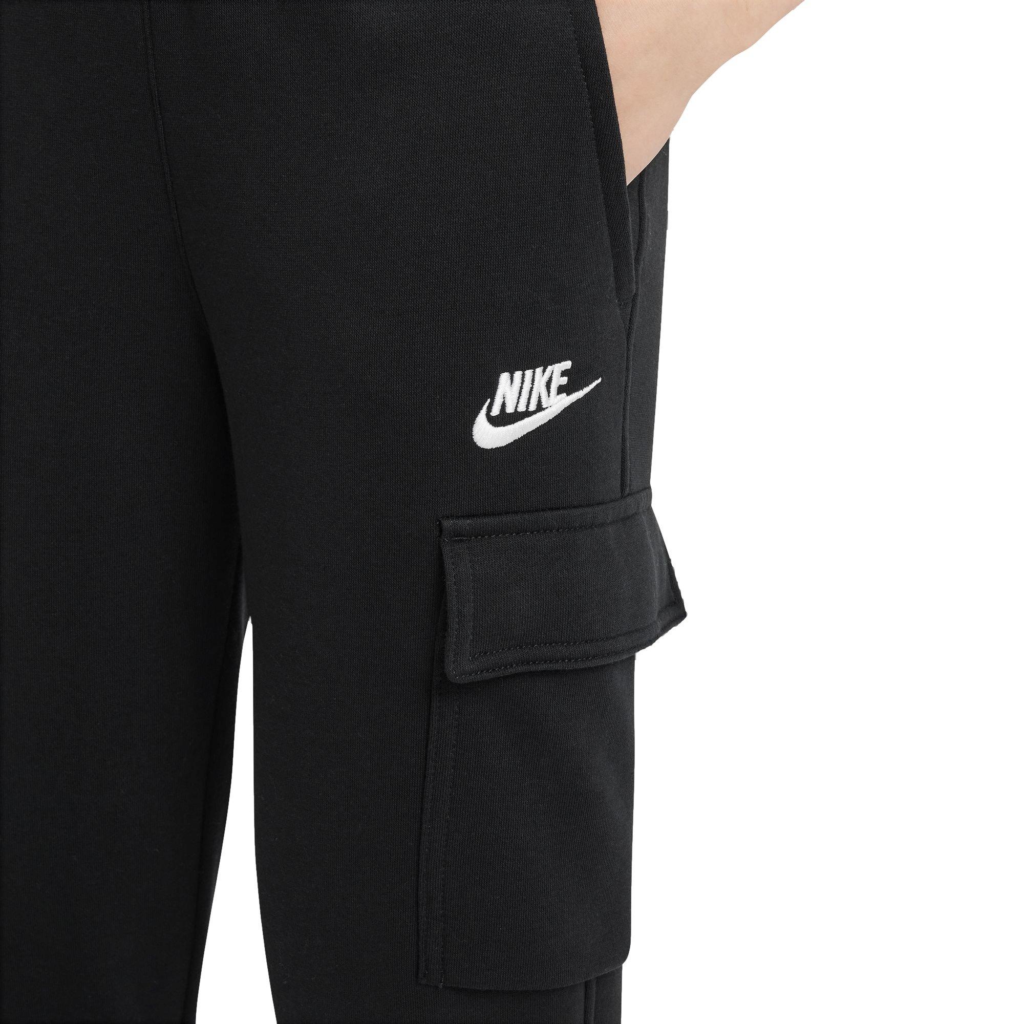 Nike Sportswear Club Fleece Cargo Big Kids' Black Pants