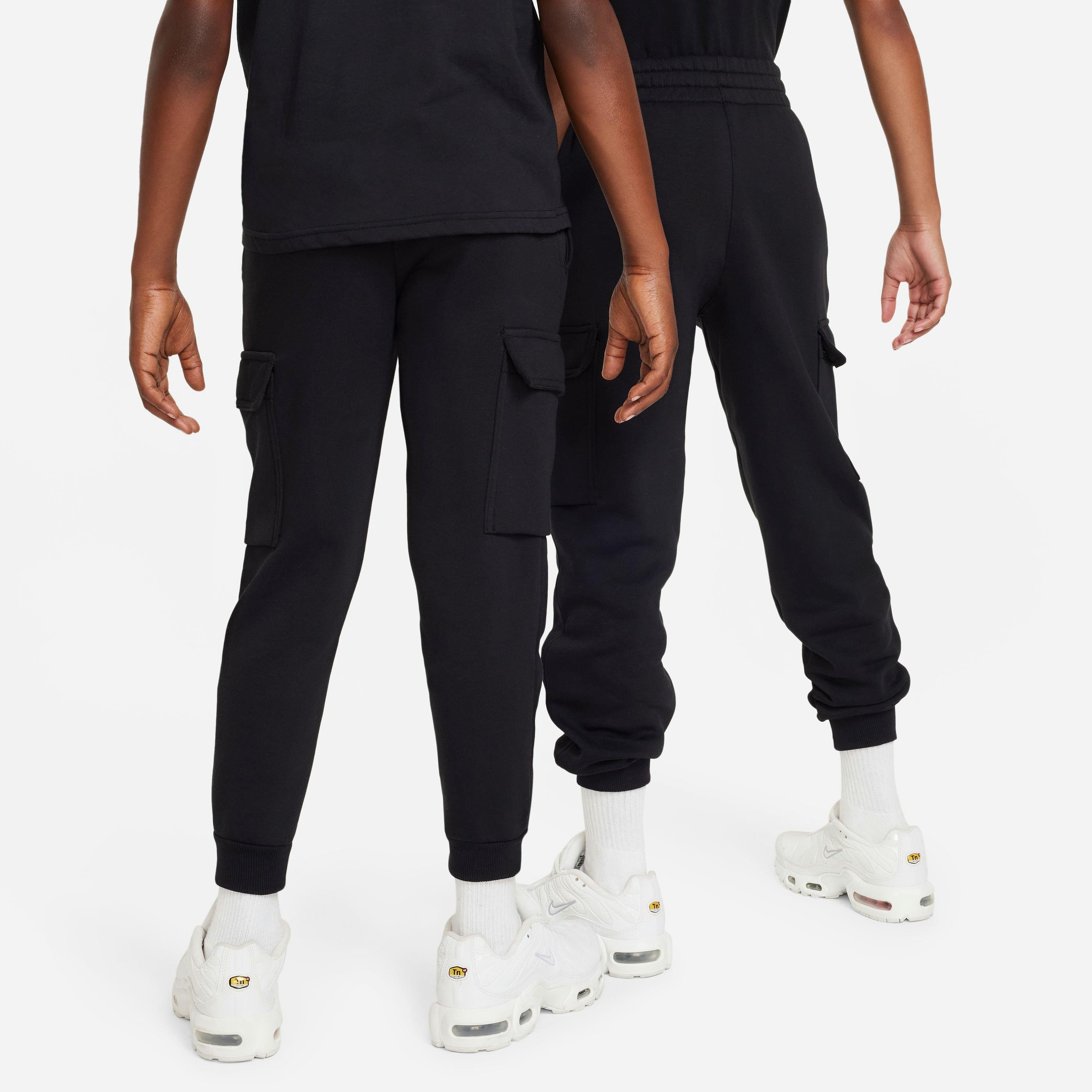 Nike Sportswear Club Fleece Cargo Big Kids' Black Pants