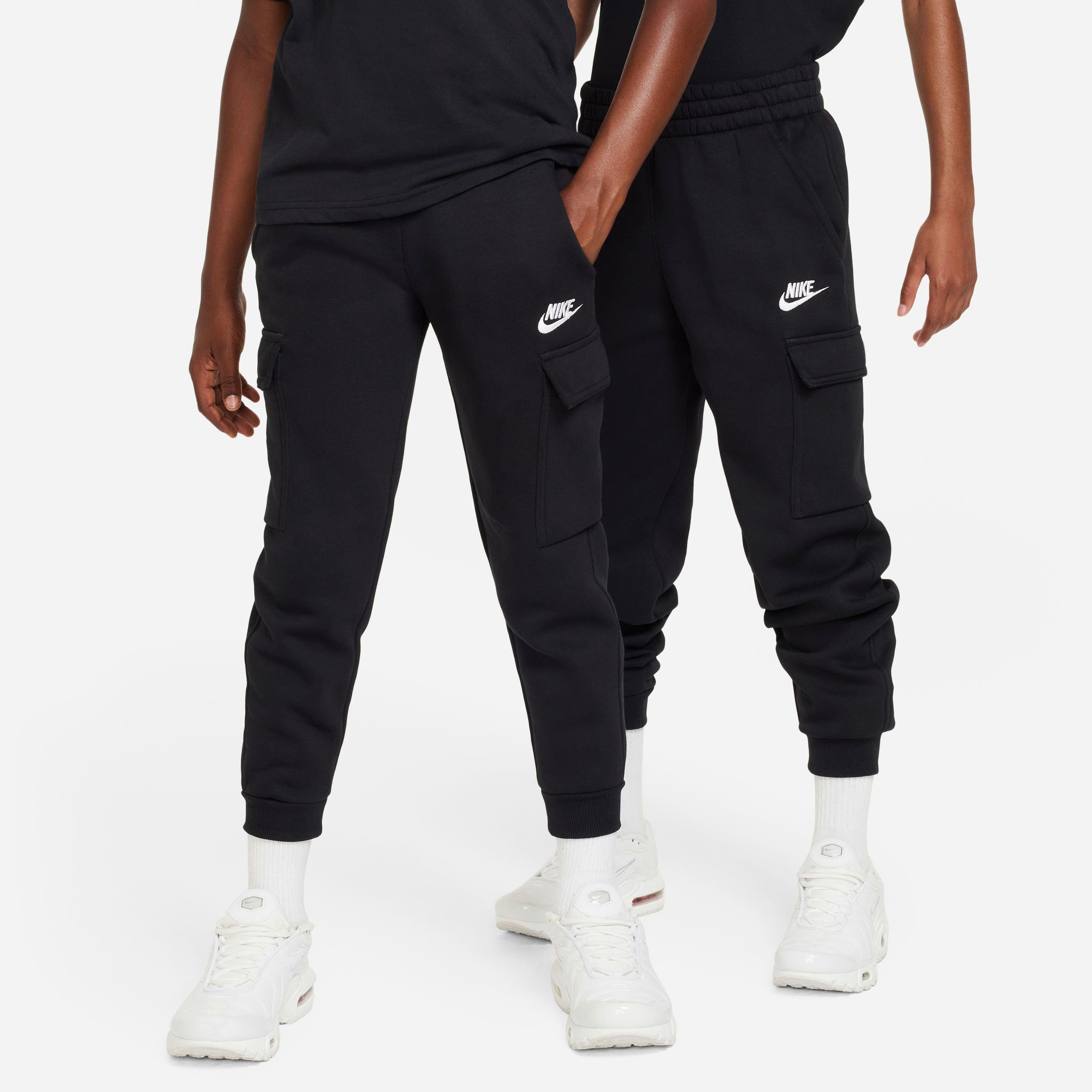 Nike Sportswear Club Fleece Cargo Big Kids' Black Pants