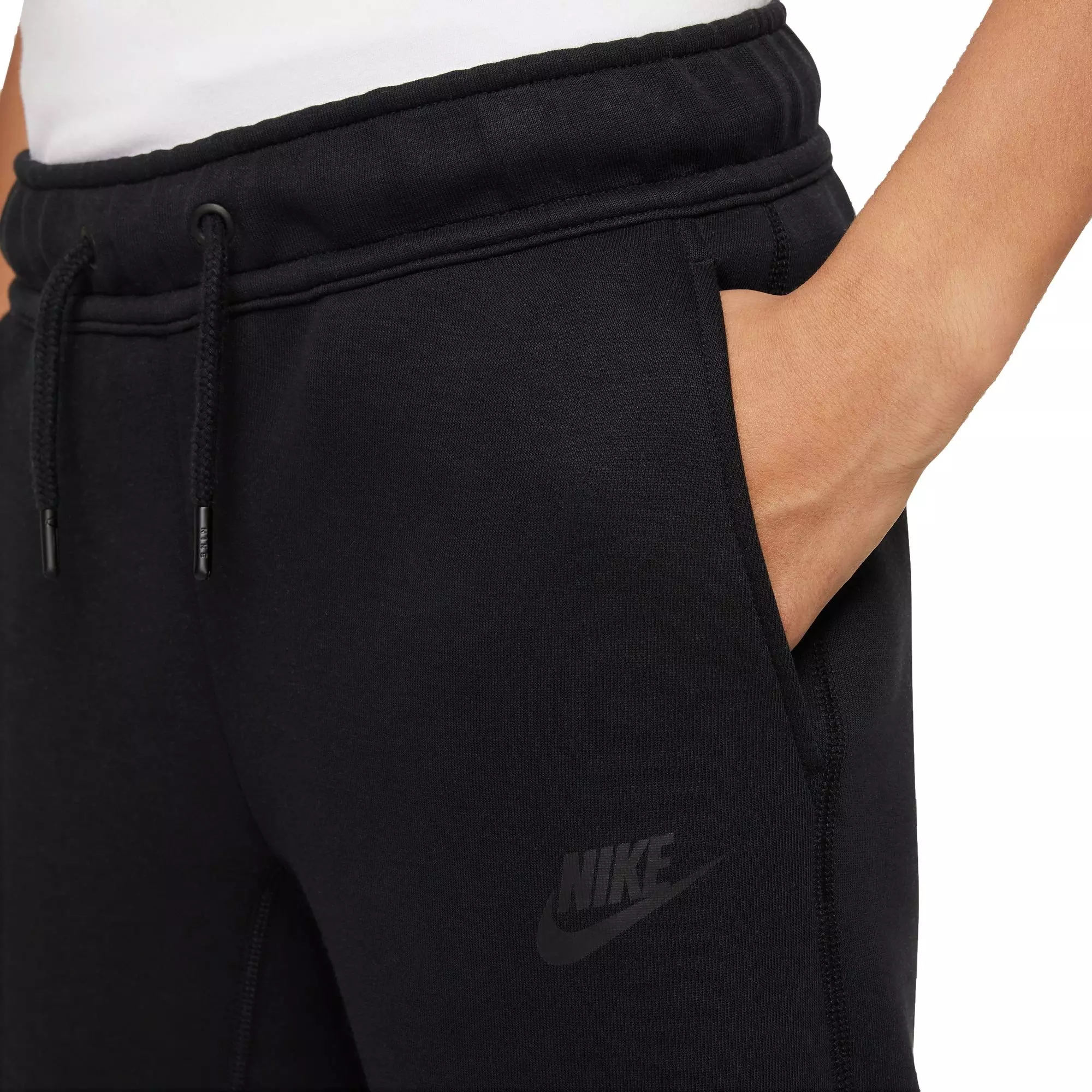 Nike Big Boys' Sportswear Tech Fleece Pants-Black - BLACK