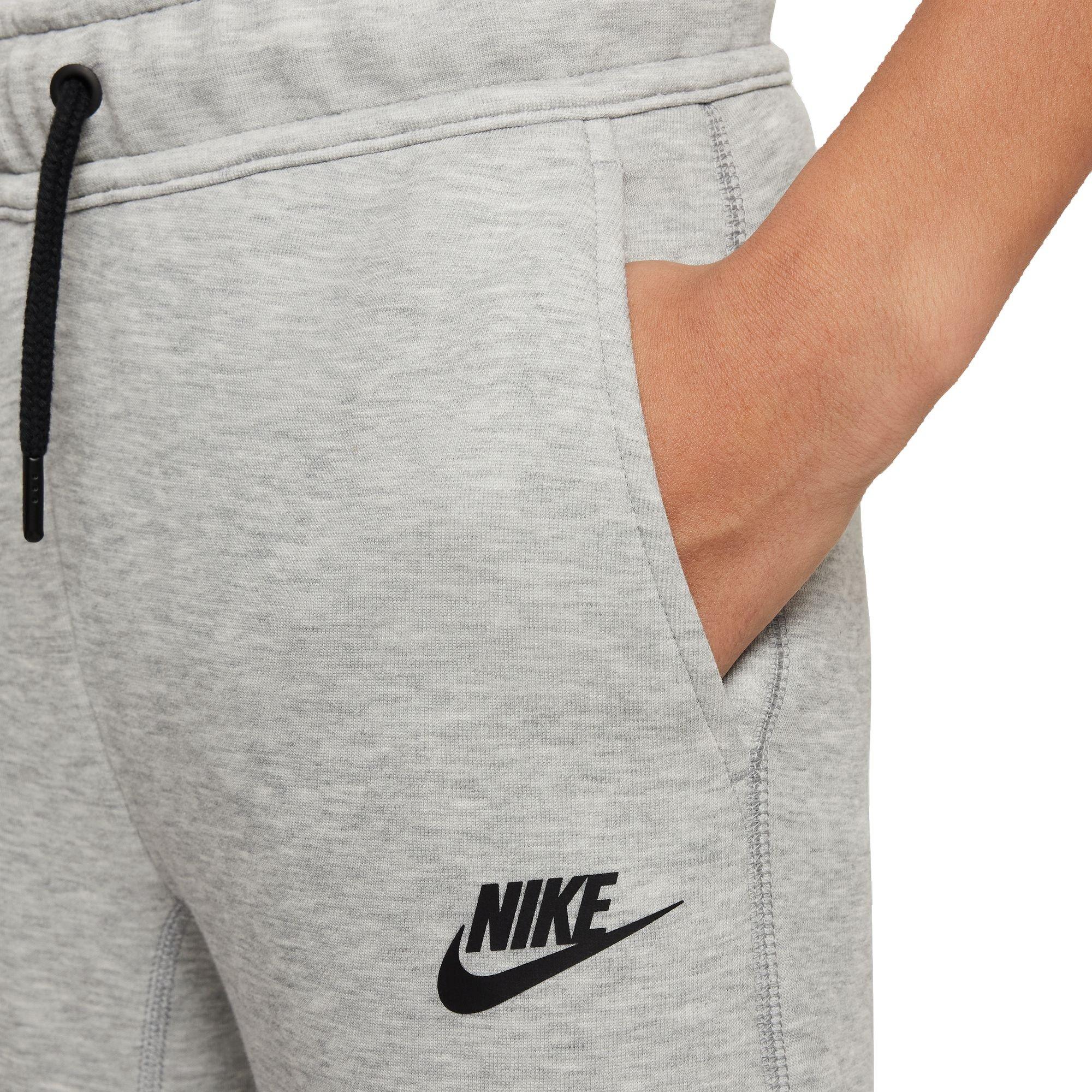 Nike Big Boys' Sportswear Tech Fleece Pants-Grey/Black - GREY/BLACK Thumbnail View 3
