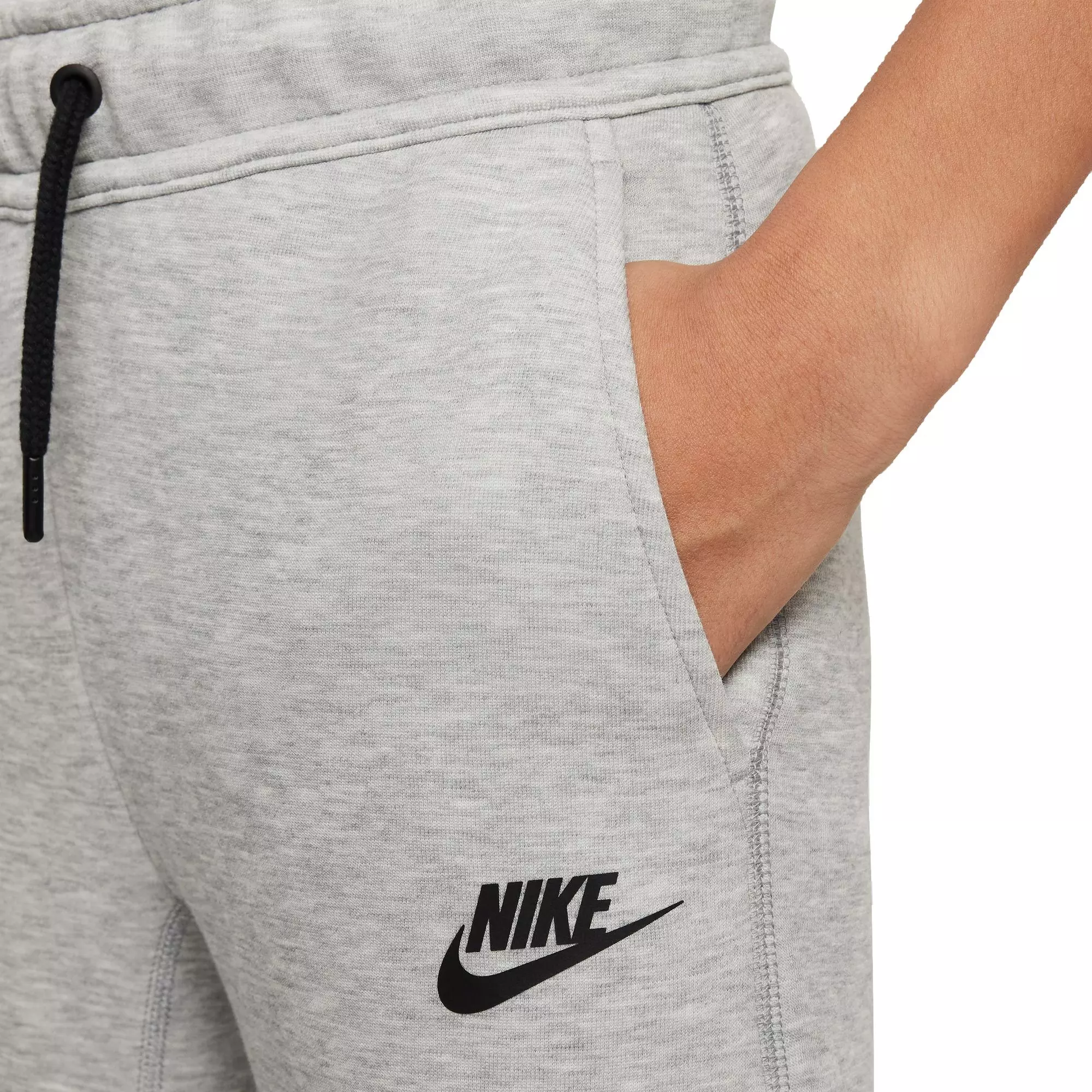 Nike Big Boys' Sportswear Tech Fleece Pants-Grey/Black - GREY/BLACK