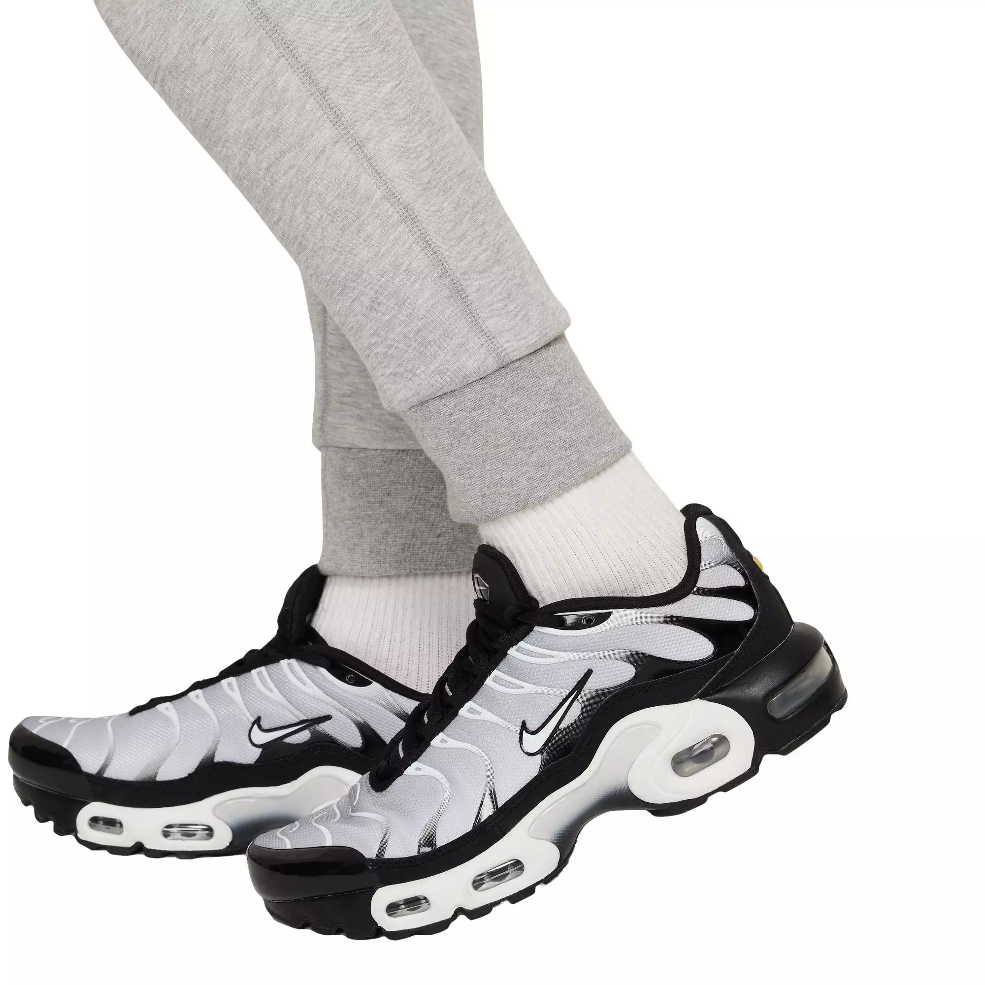 Nike Big Boys' Sportswear Tech Fleece Pants-Grey/Black - GREY/BLACK