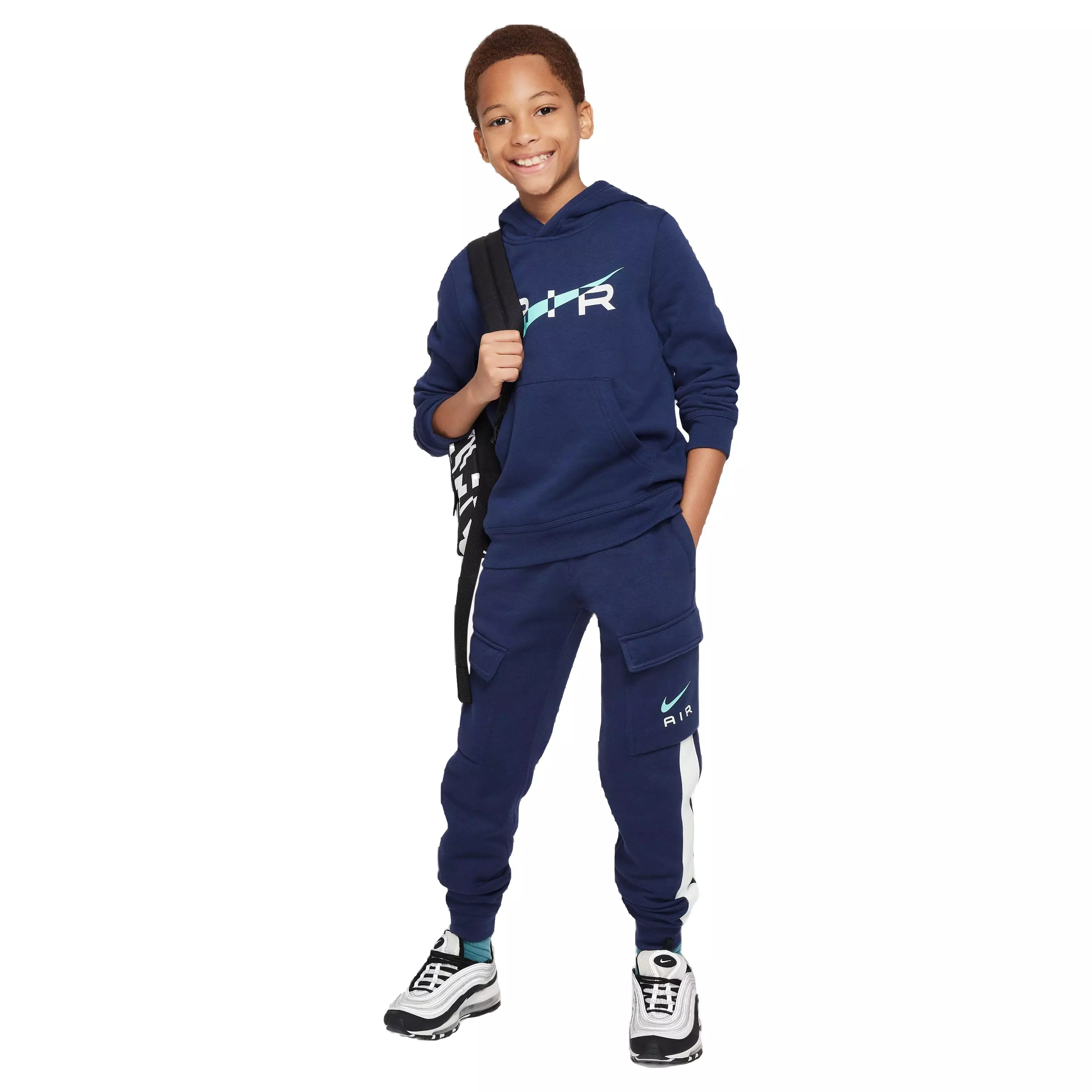 Nike Big Boys' Sportswear Air Cargo Pants-Navy - NAVY