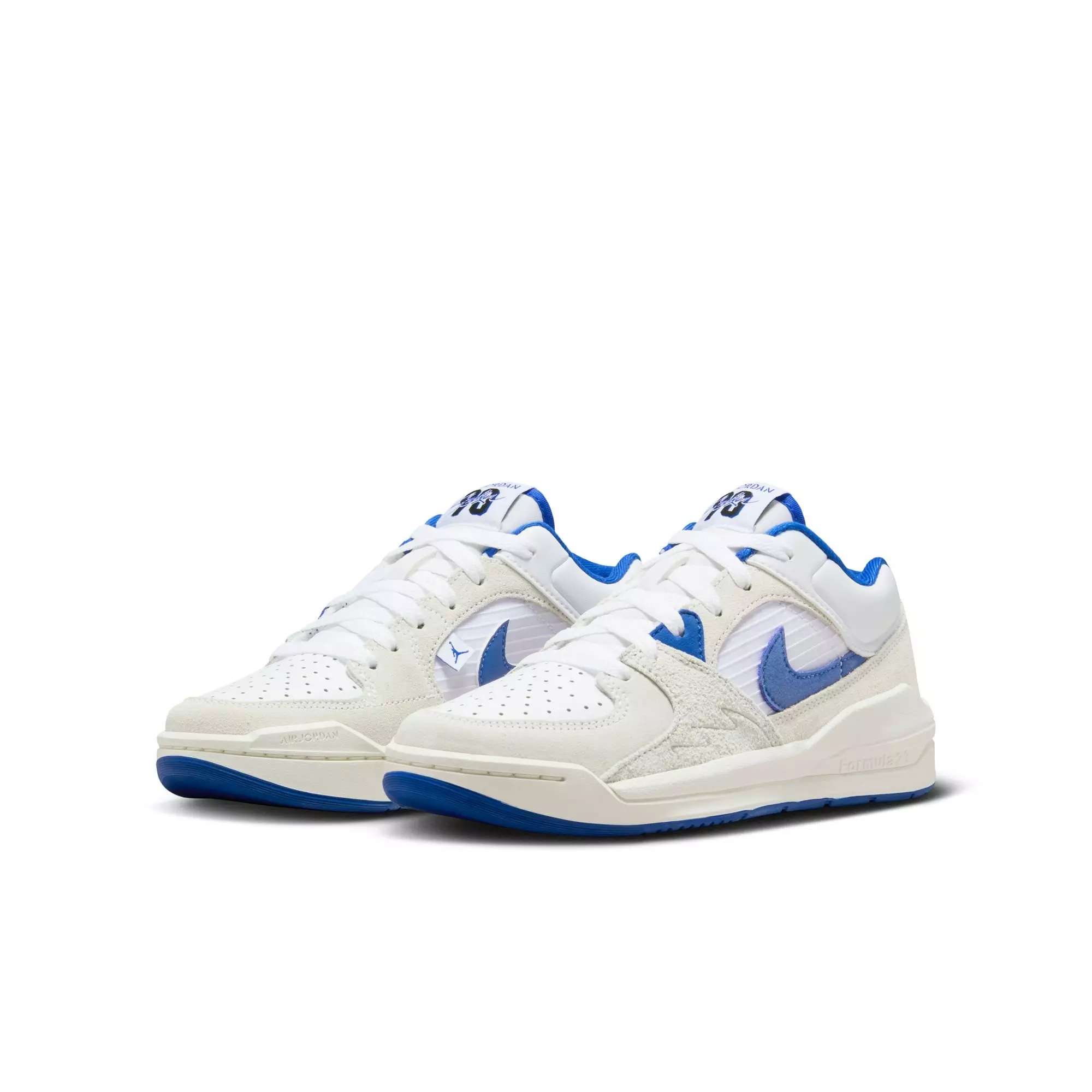 Jordan Stadium 90 "White/Game Royal/Black/Sail" Grade School Boys' Shoe - WHITE/BLUE